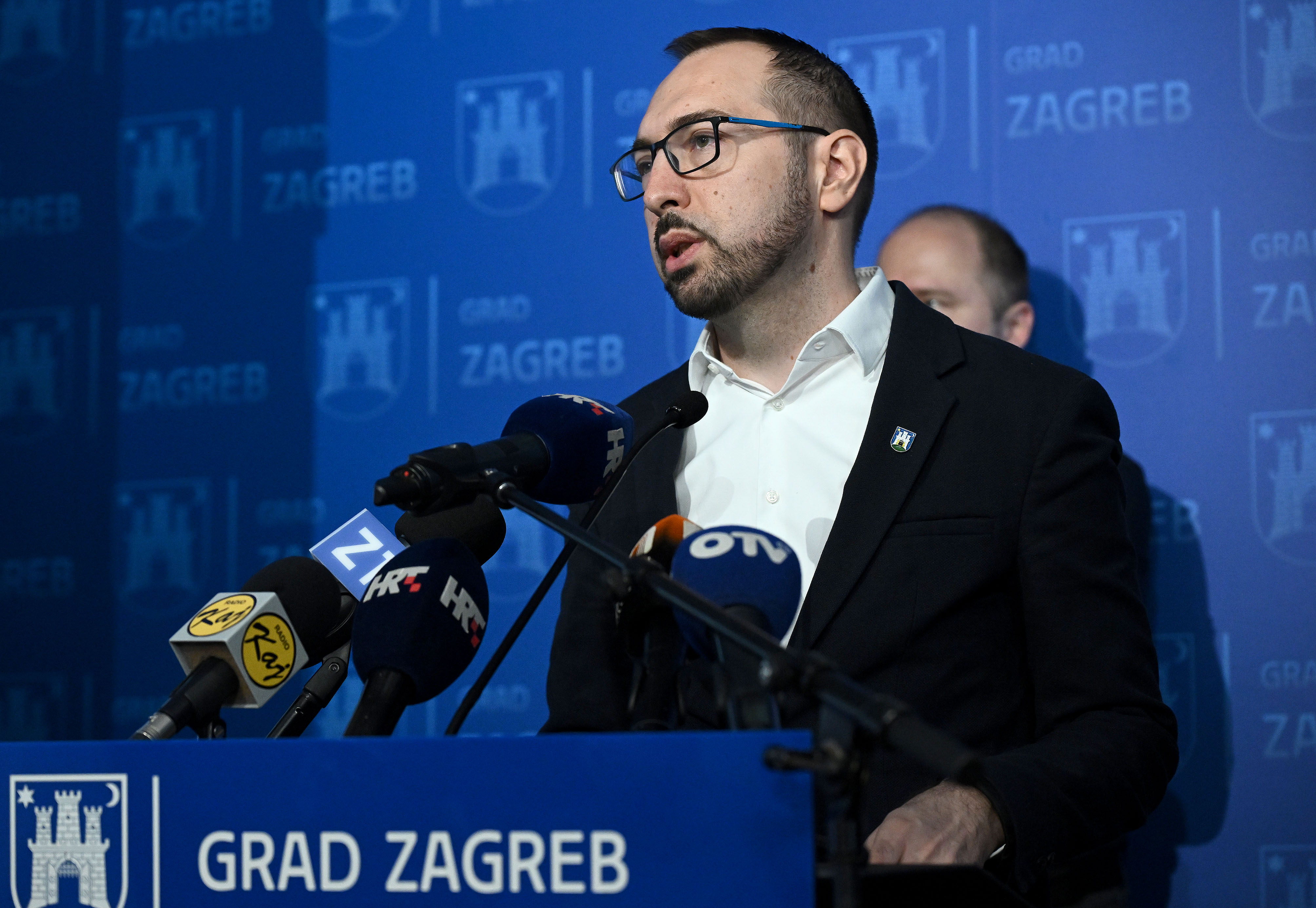 29.07.2025., Zagreb - Gradonacelnik Grada Zagreba Tomislav Tomasevic i zamjenici gradonacelnika Danijela Dolenec i Luka Korlaet odrzali su redovnu konferenciju za medije.  Photo: Marko Lukunic/PIXSELL