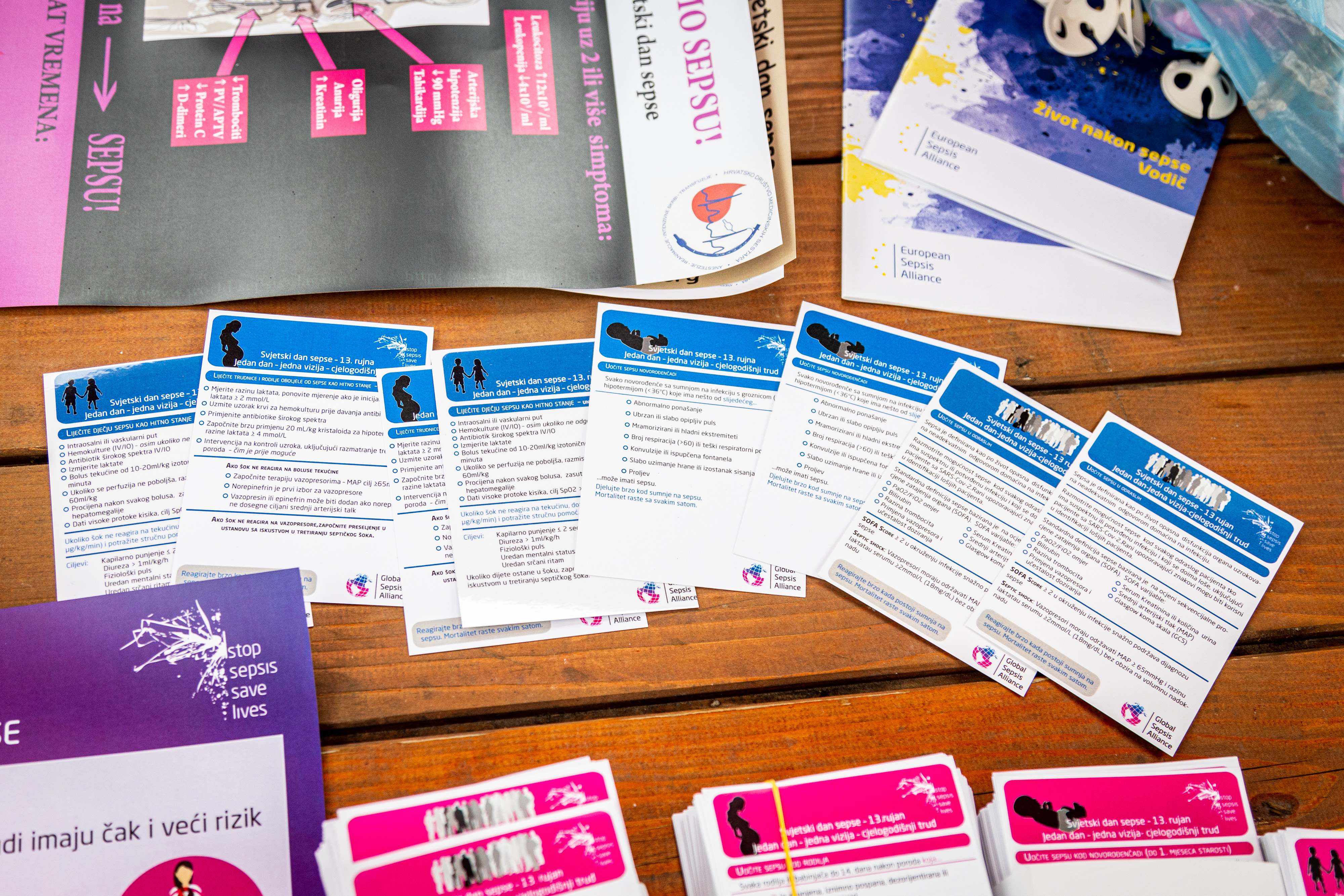 14.09.2024., Zagreb - Odrzana javnozdravstvena akcija pod nazivom "Zaustavimo sepsu"