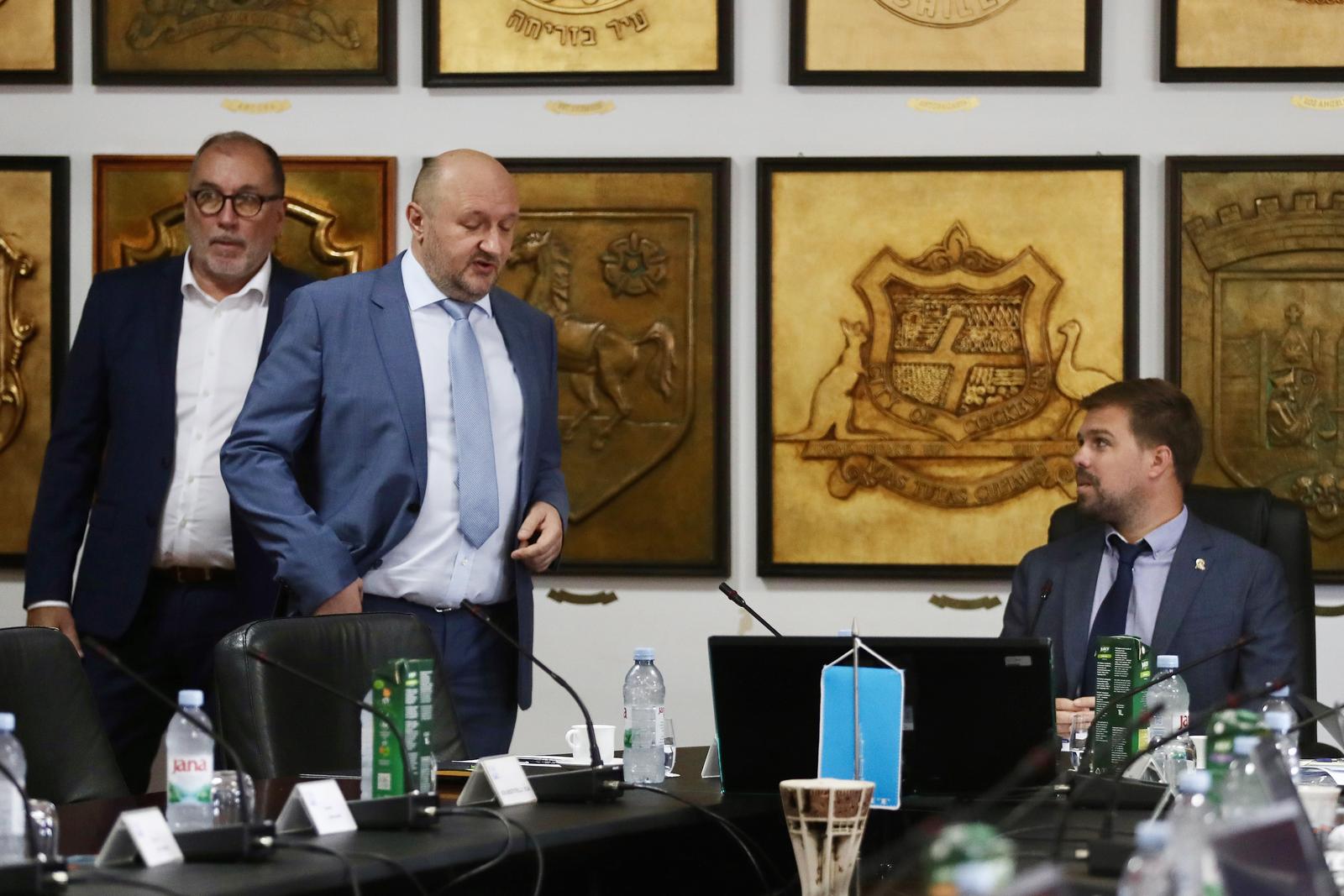 Split - 4. sjednica Gradskoga vijeca Grada Splita sa tematskom sjednicom „Zastita zdravlja gradjana grada Splita zbog aktivnosti Brodosplita“. Tomislav Debeljak, predsjednik Uprave Brodosplita.  Photo: Ivo Cagalj/PIXSELL