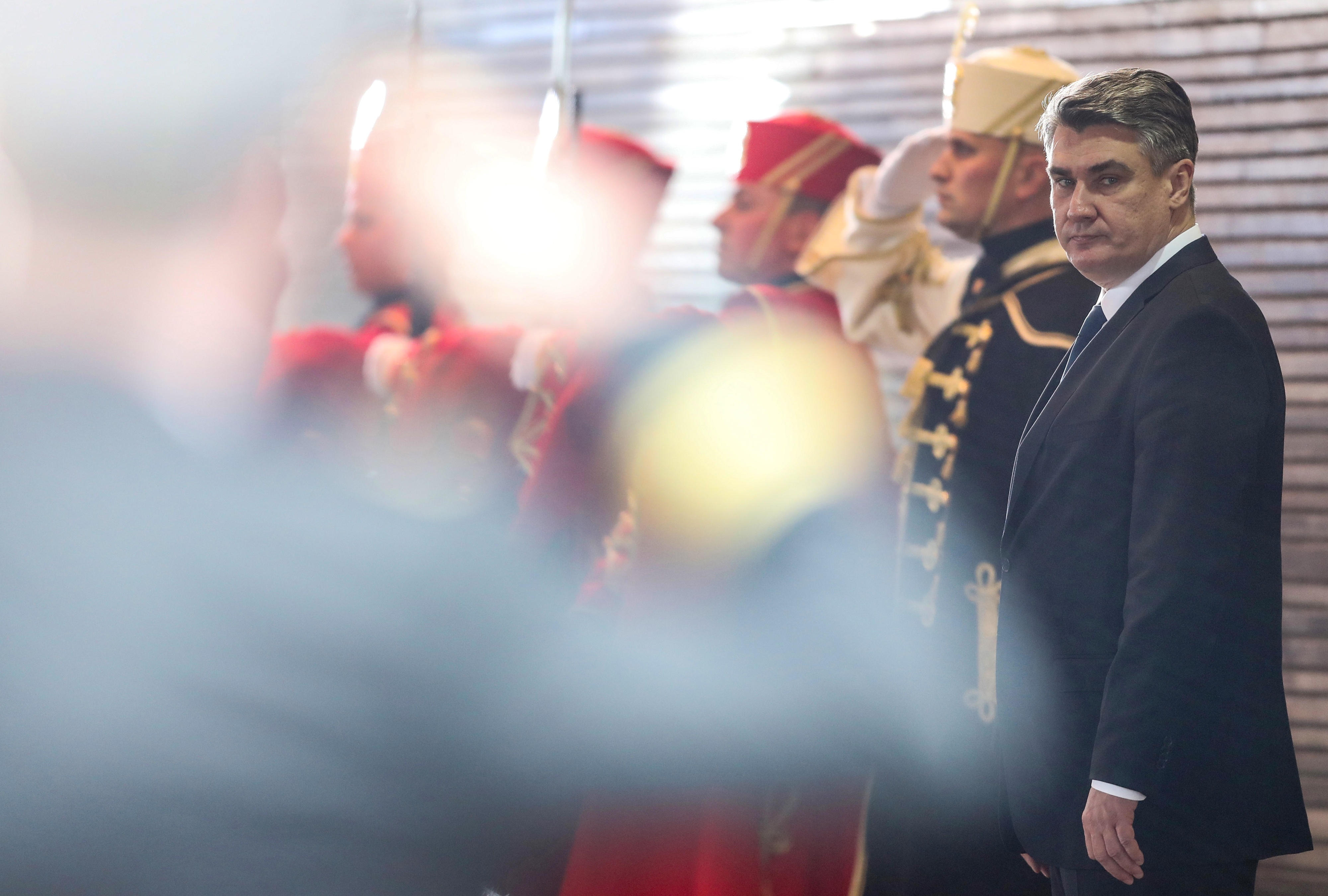 18.02.2020., Zagreb - Svecana inauguracija novoizabranog hrvatskog predsjednika Zorana Milanovica odrzana u Predsjednickim dvorima na Pantovcaku. Zoran Milanovic i Kolinda Grabar Kitarovic