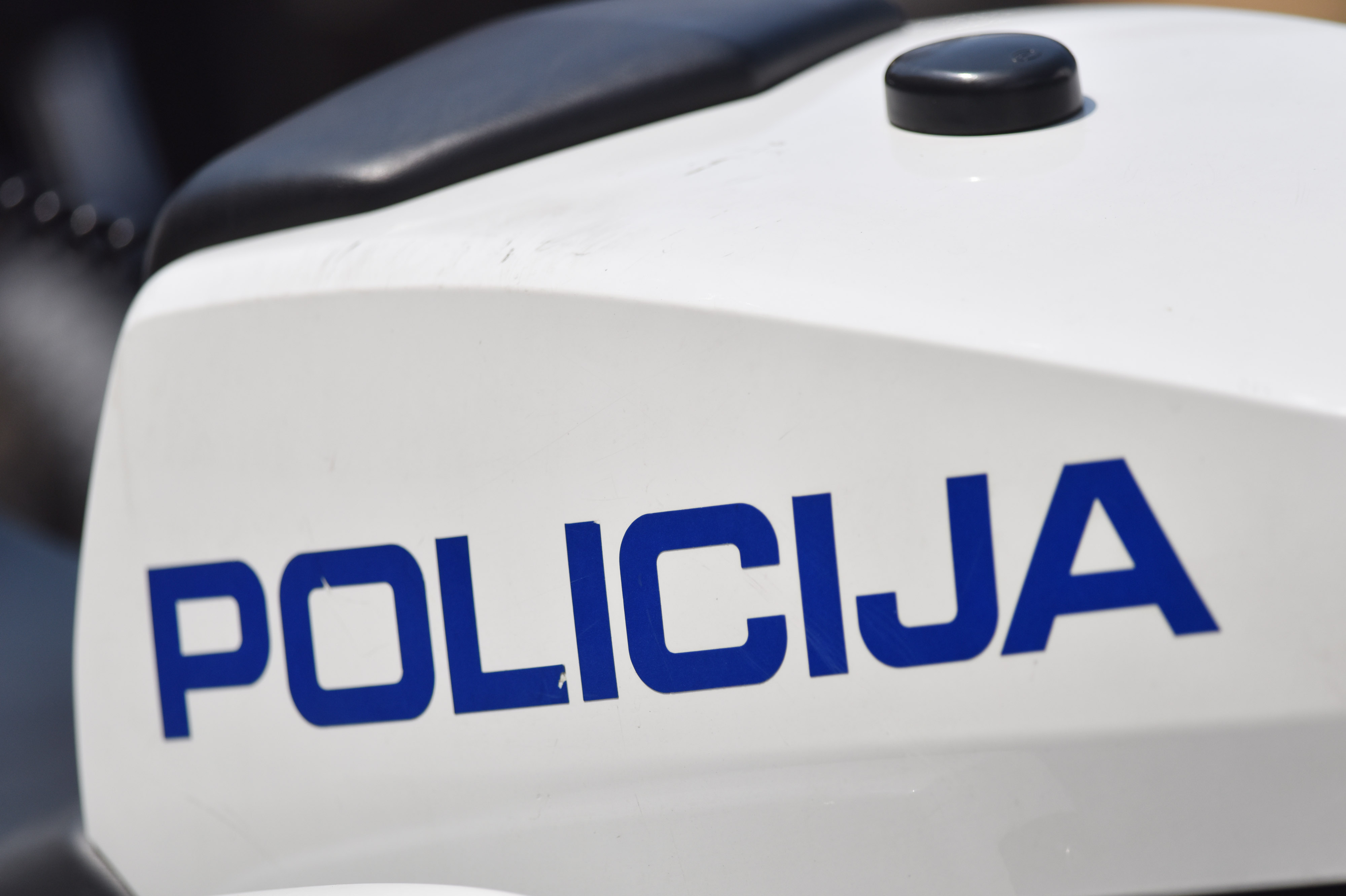 13.05.2018., Sibenik - Oznake na policijskim motorima. "nPhoto: Hrvoje Jelavic/PIXSELL