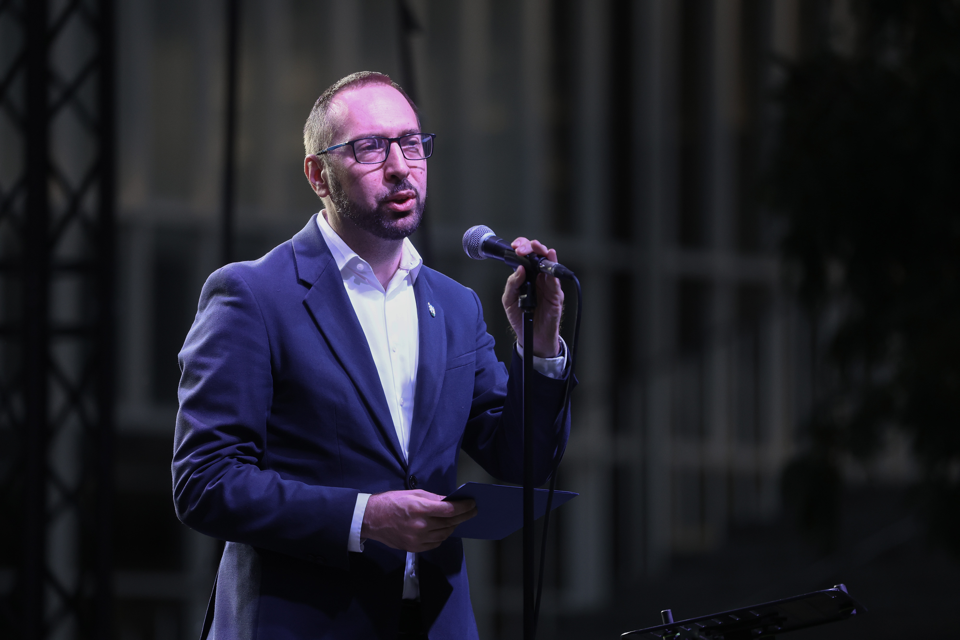 04.09.2025., Zagreb - Tehnicki muzej. Manifestacija Zagrebacki muzejski vikend - MUV zapoceo je koncertom synthwave dua Pocket Palma u dvoristu Tehnickog muzeja Nikola Tesla. gradonacelnik Zagreba Tomislav Tomasevic Photo: Sanjin Strukic/PIXSELL