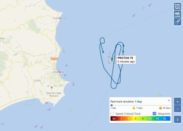 moby drea kod italije, 8. rujna