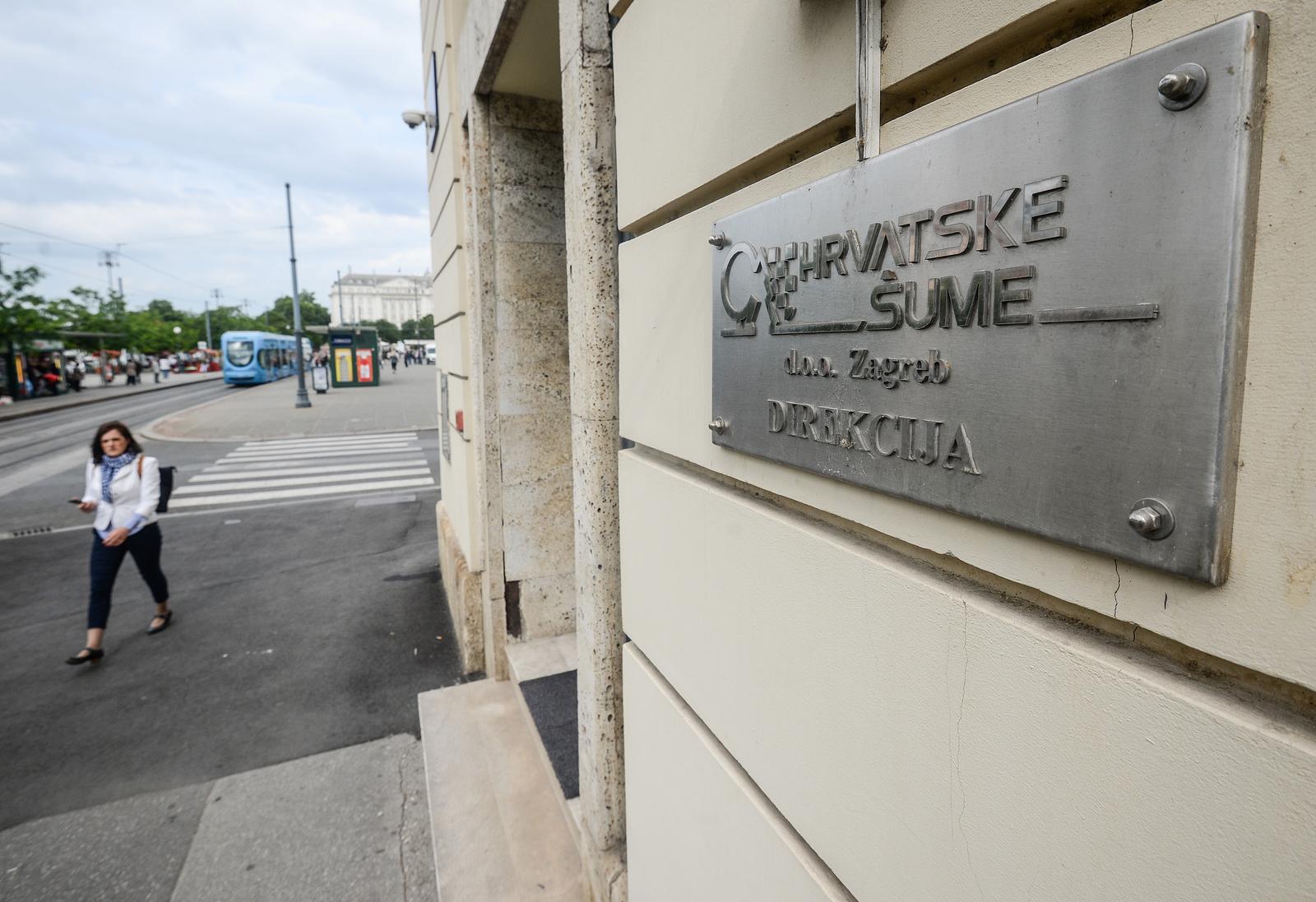 29.05.2020., Zagreb - Policijska pretraga zgrade Hrvatskih suma. Photo: Marko Prpic/PIXSELL