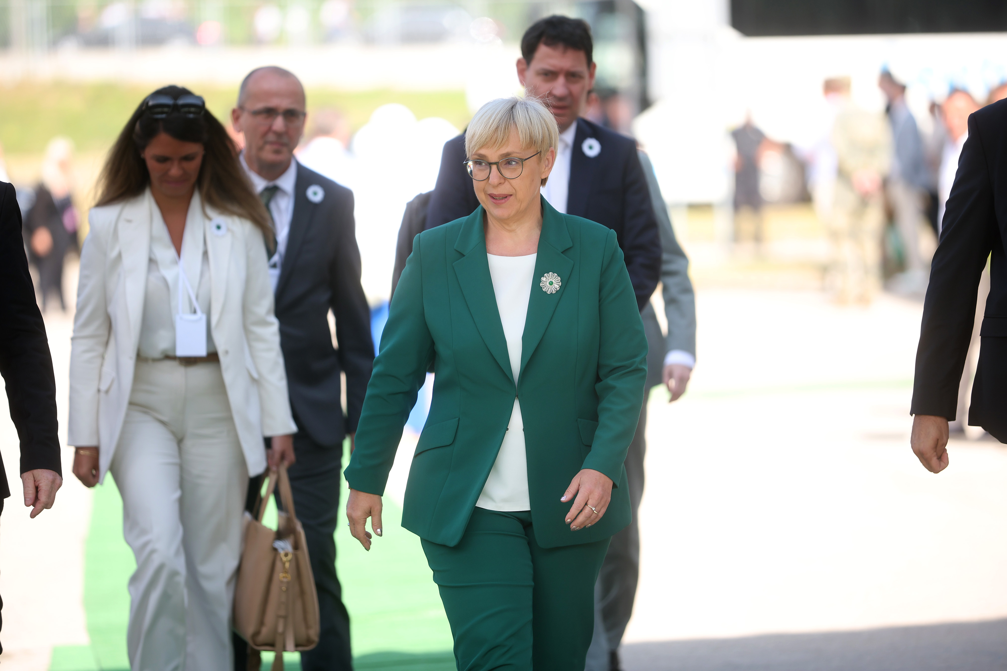 11.07.2025., Potocari, Bosna i Hercegovina - Obiljezavanje 30. godisnjice genocida u Srebrenici. predsjednica Republike Slovenije Natasa Pirc Musar Photo: Armin Durgut/PIXSELL