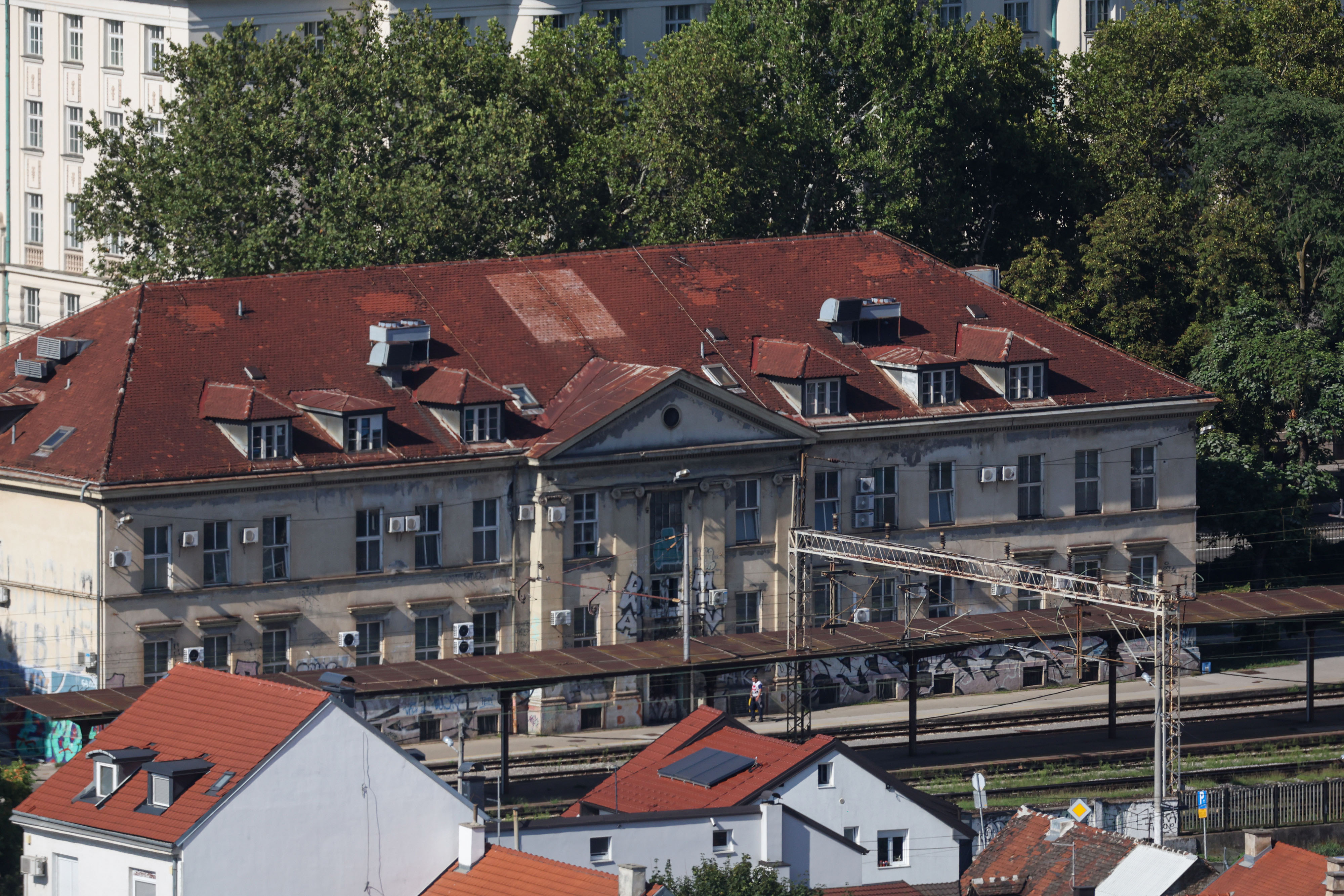30.07.2025., Zagreb, - Vizure poznatih gradevina grada Zagreba snimljene sa nebodera.