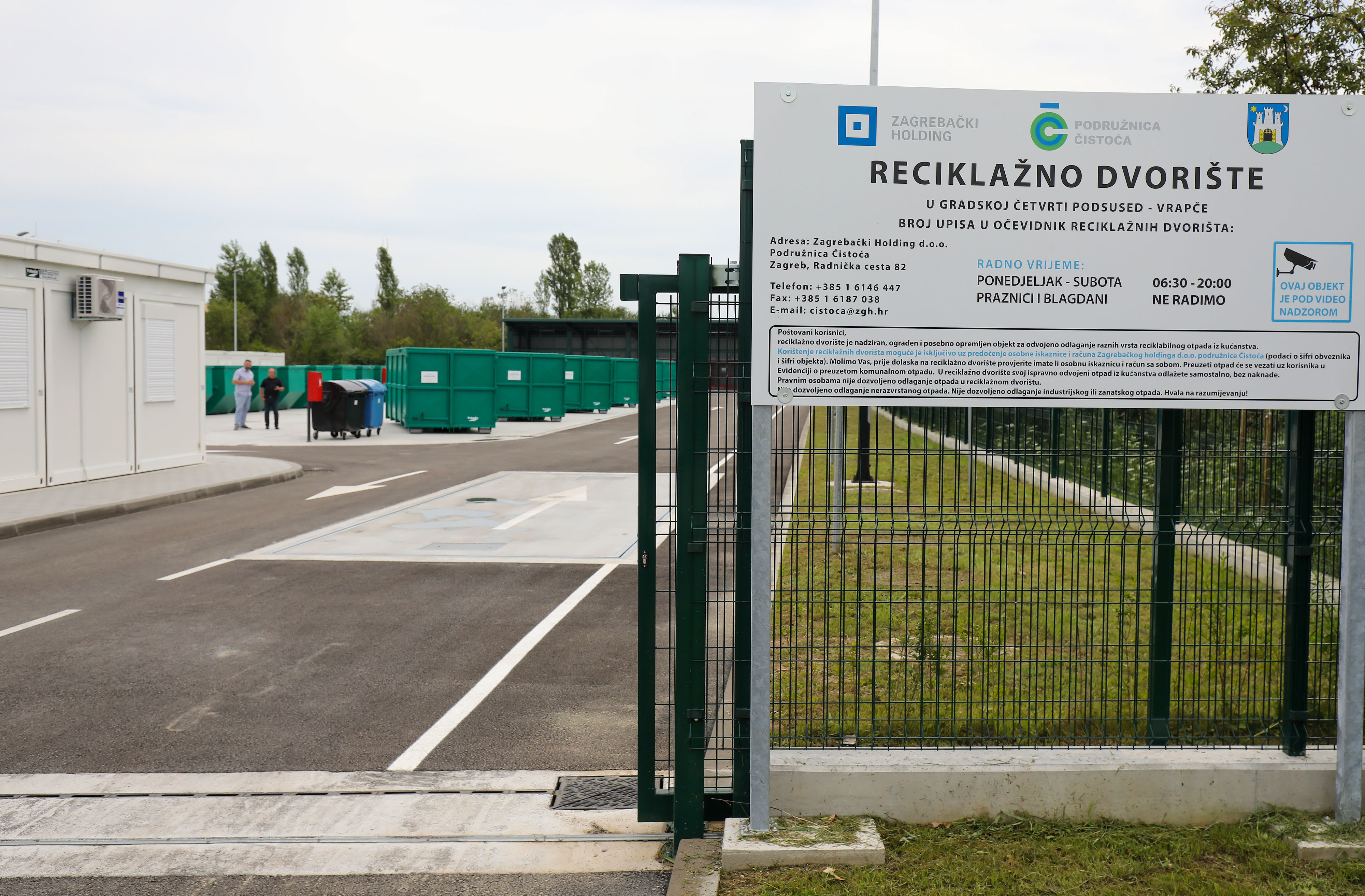 01.08.2023., Zagreb - Otvorenje reciklazno dvoriste u Gradskoj cetvrti Podsused - Vrapce