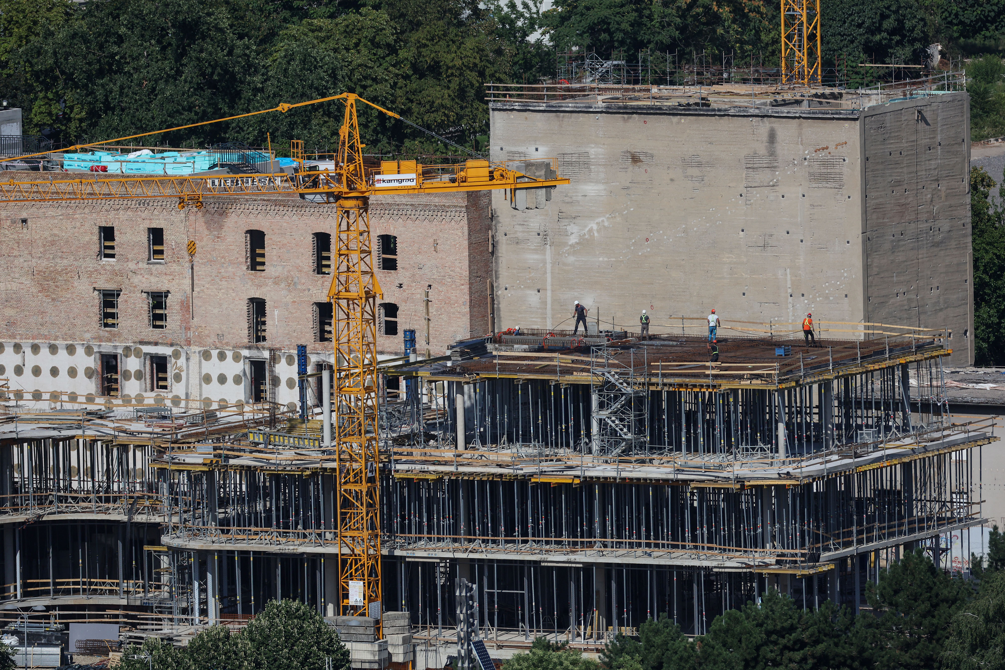 Vizure poznatih gradevina grada Zagreba snimljene sa nebodera.