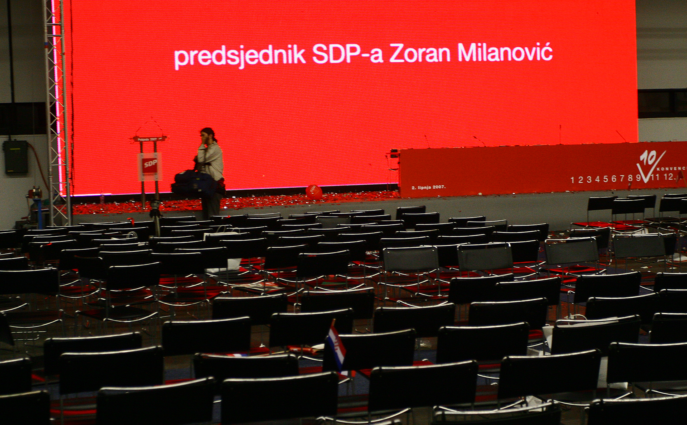 02.06.2007., zagreb - Izvanredna izborna skupstina za predsjednika SDP-a. rPhoto: Jurica Galoic/PIXSELL