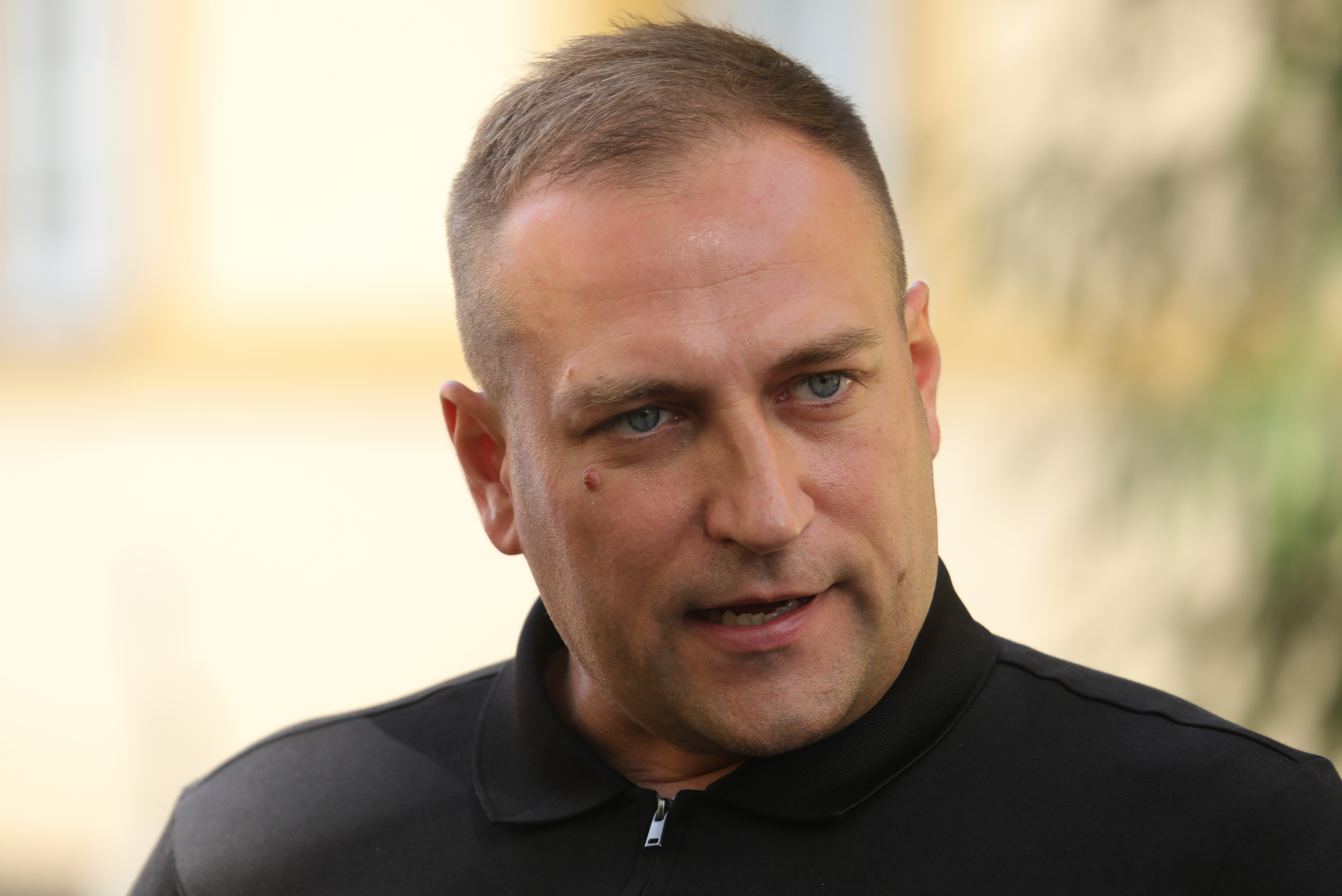 23.09.2025. Osijek    Ministar David Vlajčić dao je izjavu medijima o afričkoj svinjskoj kugi Photo: David Jerkovic/PIXSELL