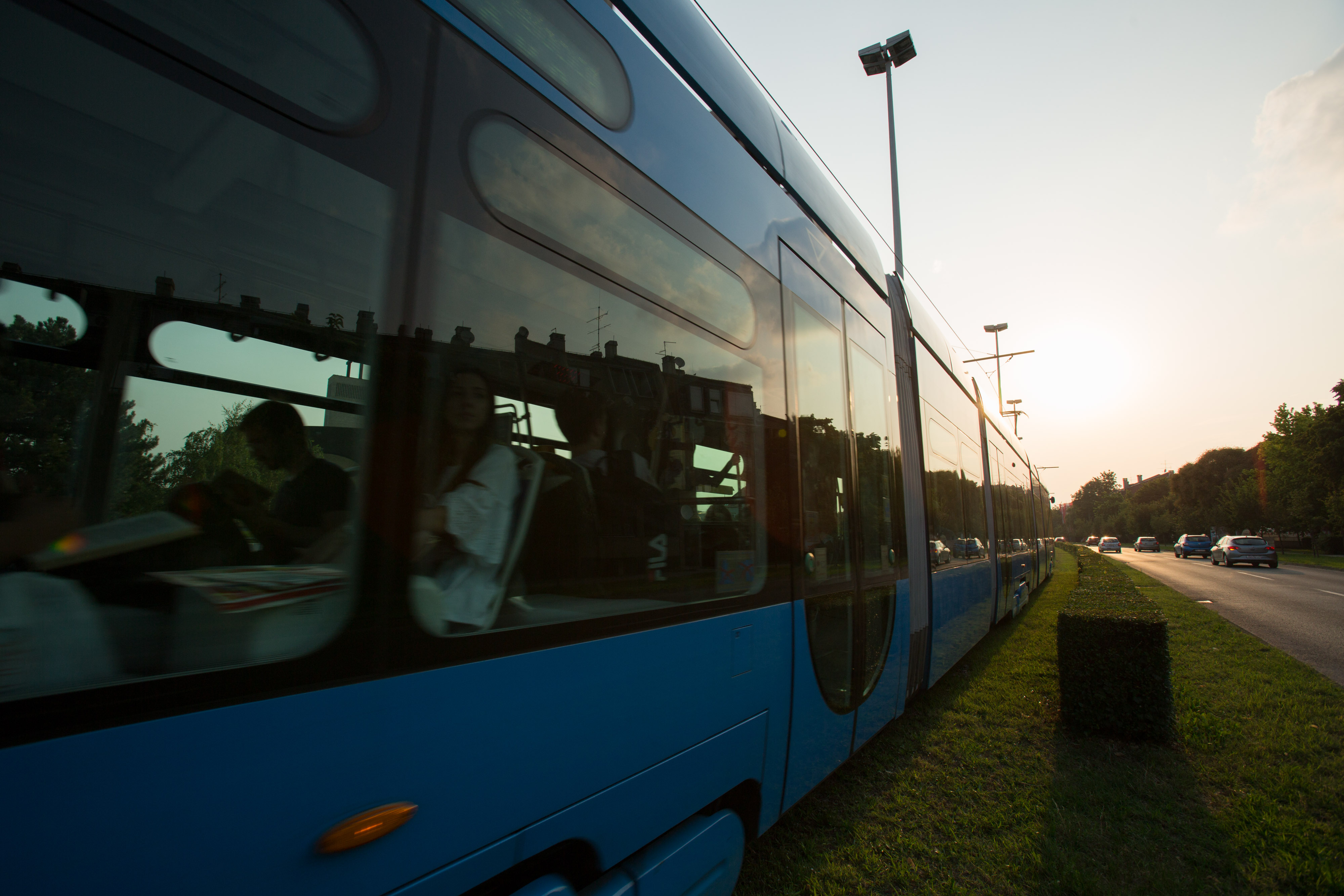 03.07.2018., Zagreb - Tramvaji pred suton na Horvacanskoj cesti. Photo: Filip Kos/PIXSELL