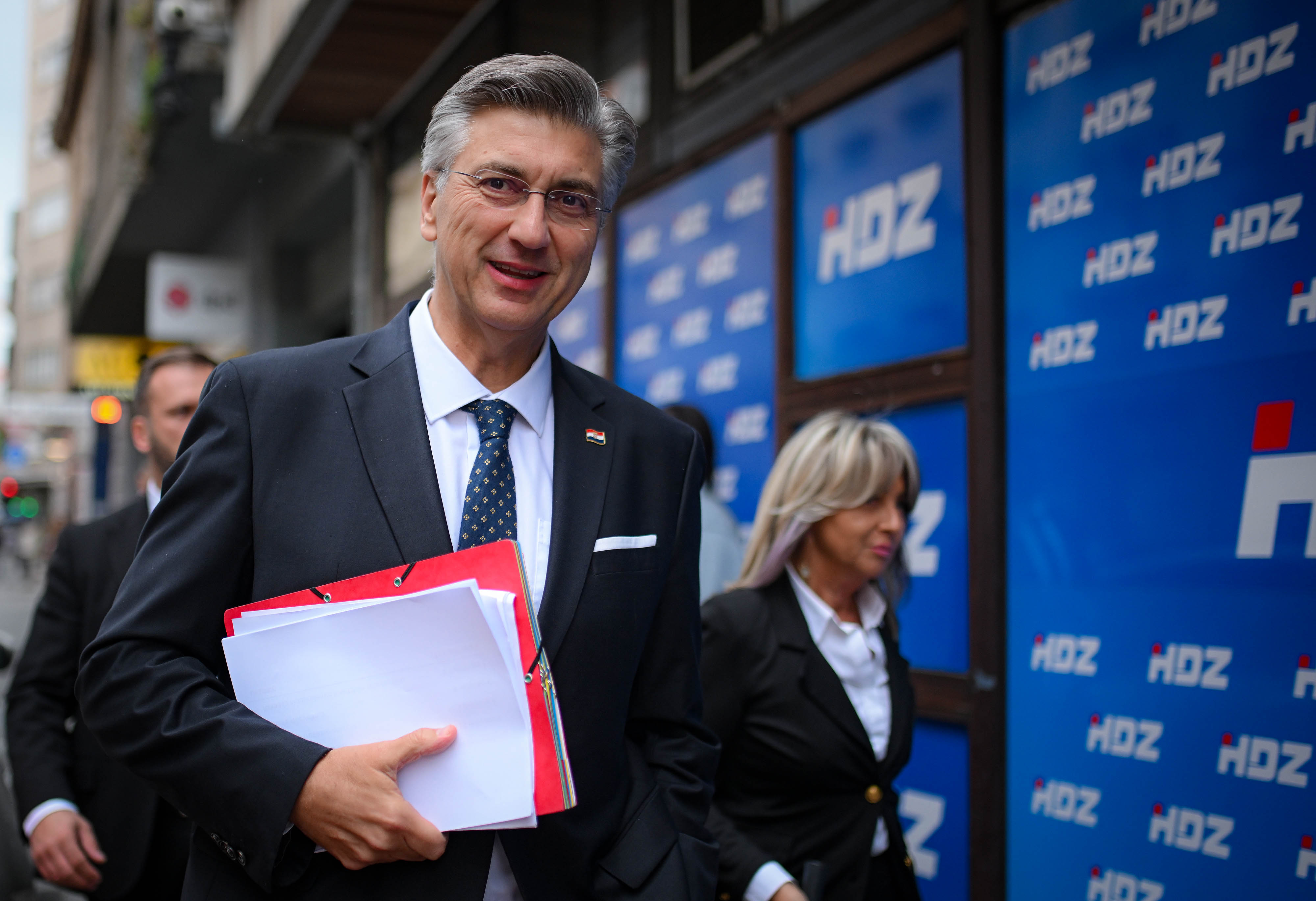 16.09.2025., Zagreb  -  Dolasci na zajednicku sjednicu Predsjednistva i Nacionalnog odbora HDZ-a. Premijer Andrej Plenkovic Photo: Josip Regovic/PIXSELL Photo: Josip Regovic/PIXSELL