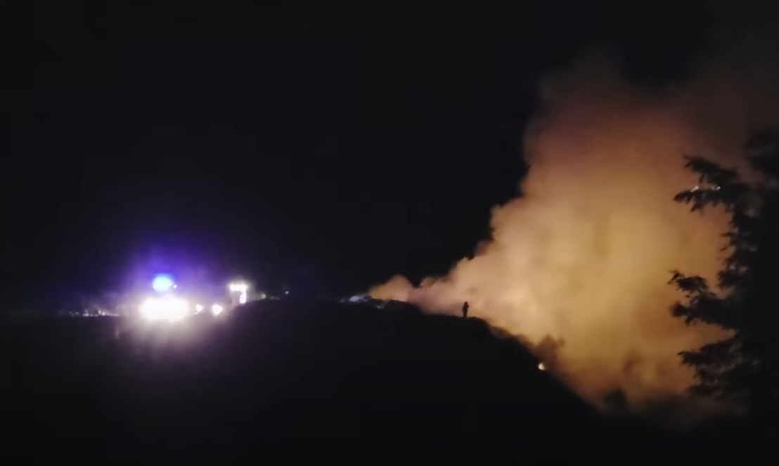 požar na odlagalištu rakitovac