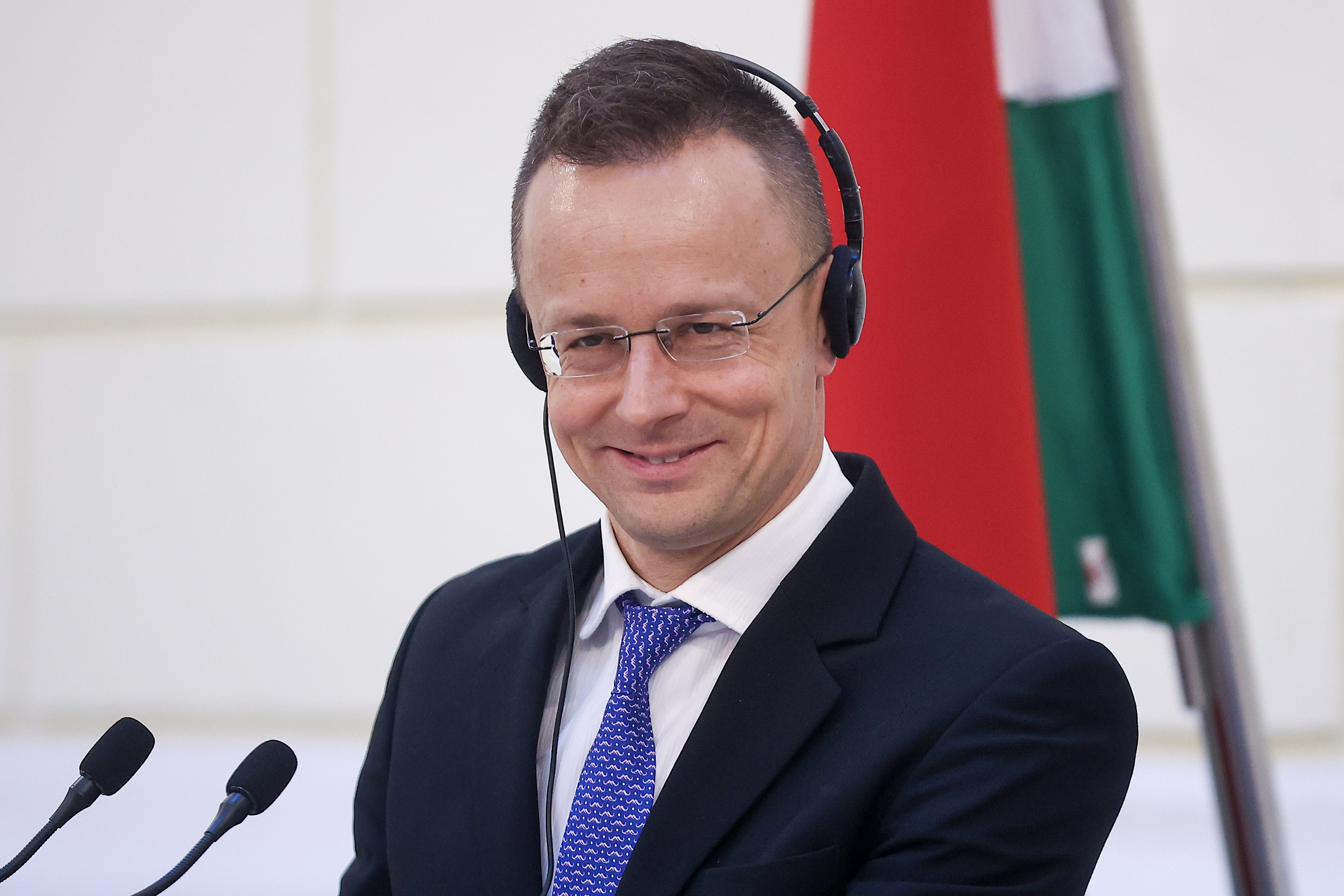 26.01.2024., Sarajevo, Bosna i Hercegovina - Konferencija za medije Ministra vanjskih poslova BiH Elmedina Konakovica i Ministra vanjskih poslova Madjarske Petera Szijjarta. Photo: Armin Durgut/PIXSELL