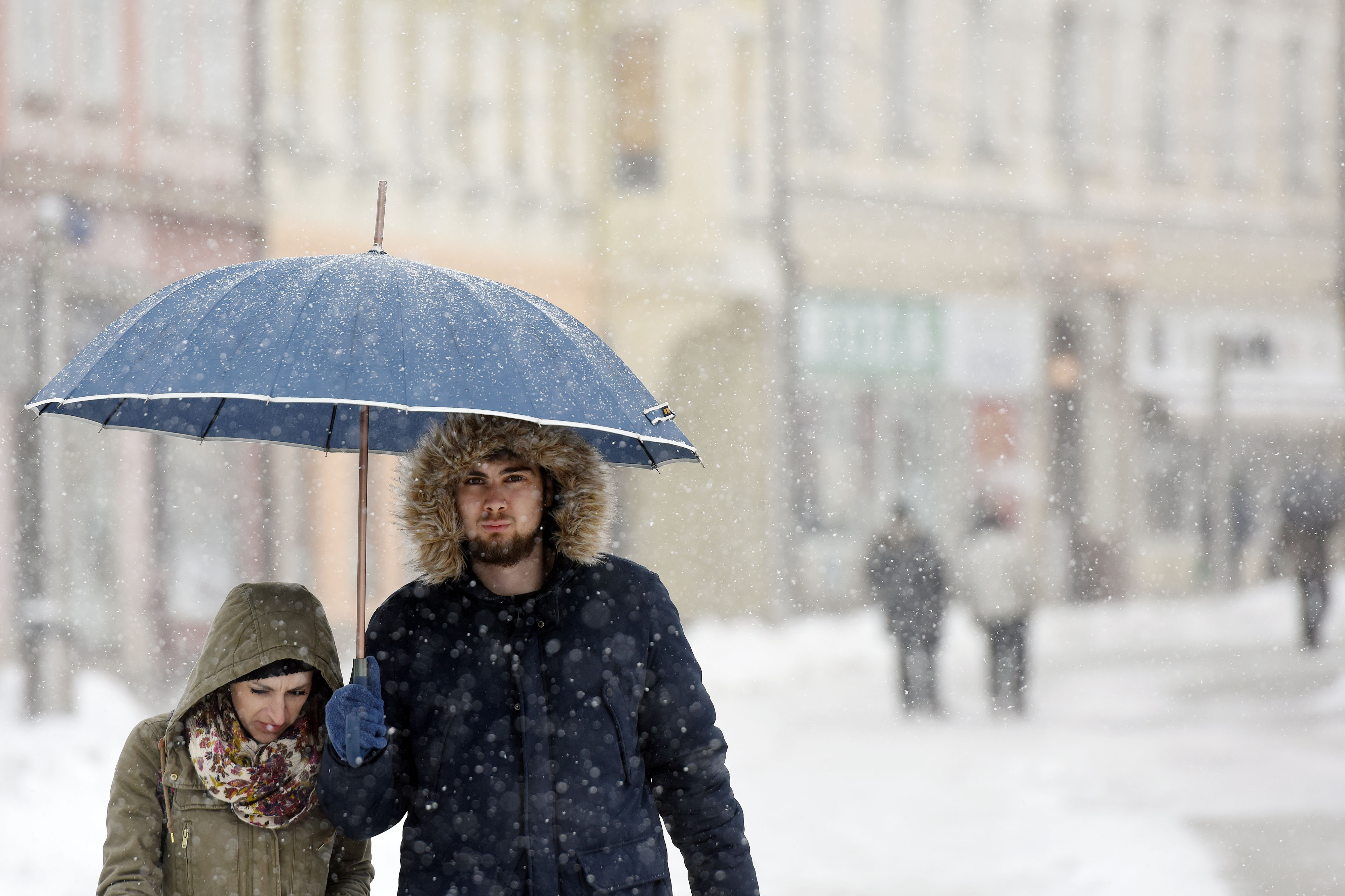 22.02.2018., Cakovec - Snjezna mecava na sjeveru Hrvatske.rPhoto: Vjeran Zganec Rogulja/PIXSELL