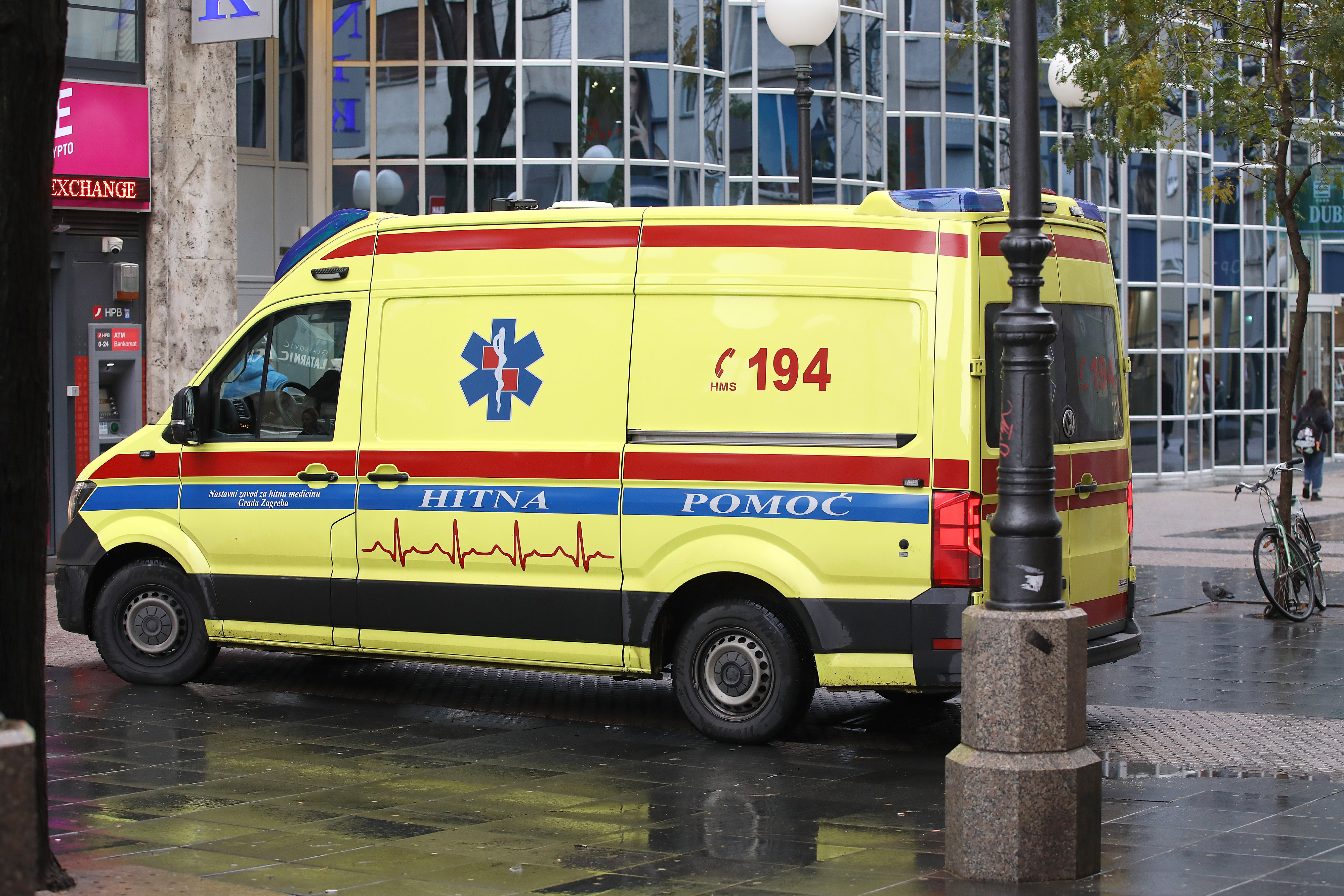 21.11.2023., Zagreb - Vozilo Hitne pomoci na intervenciji, ilustracija. Photo: Patrik Macek/PIXSELL