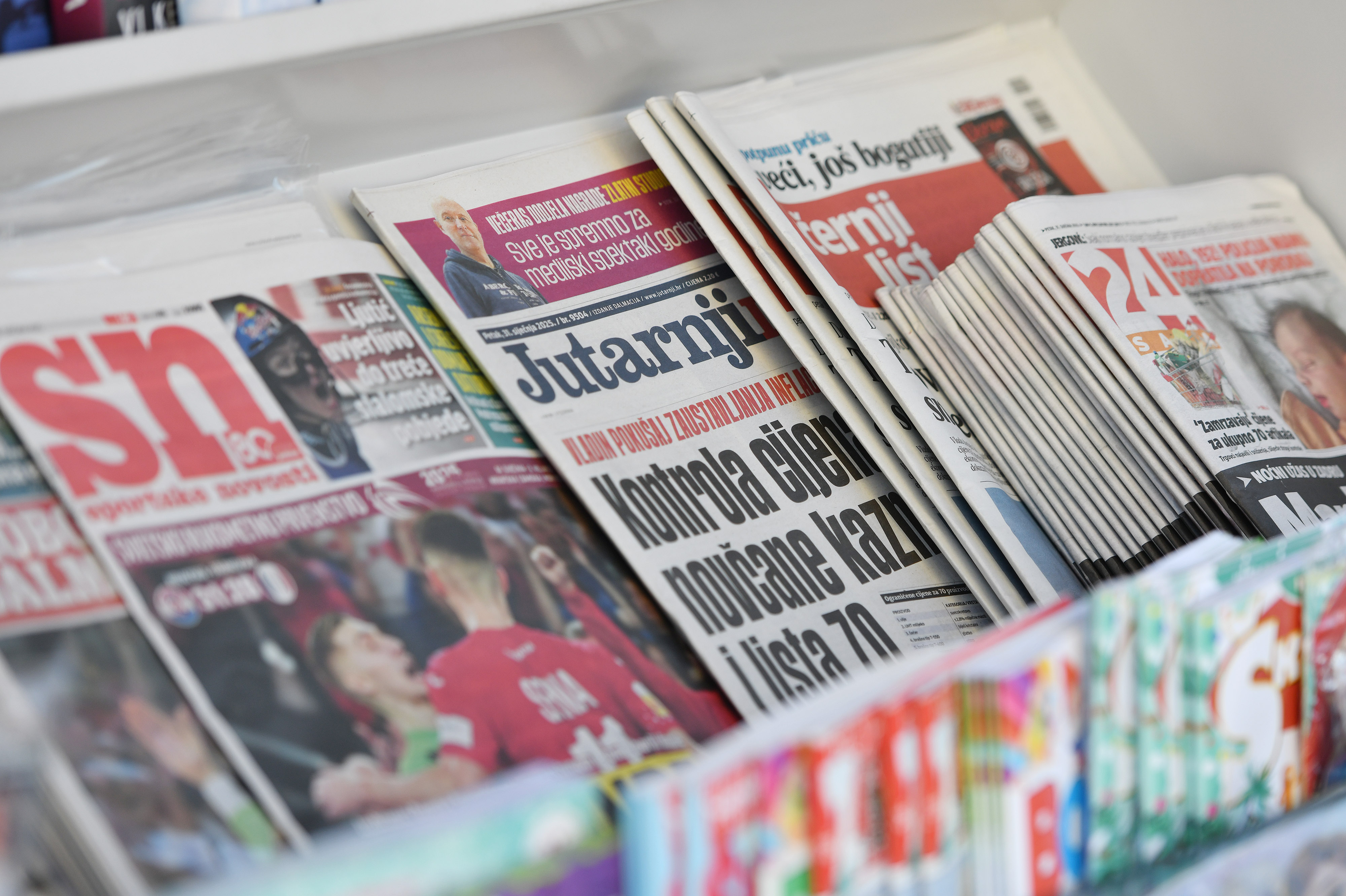 31.01.2025., Sibenik - Tisak plus otkazao je ugovor kojim se regulira distribucija, prodaja tiska od 1.veljace 2025. godine. Photo: Hrvoje Jelavic/PIXSELL