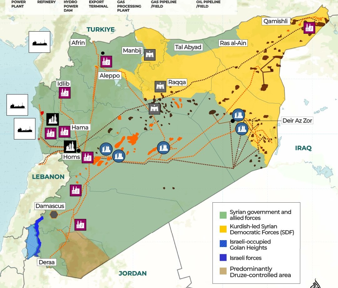 al jazeera, mapa sirija