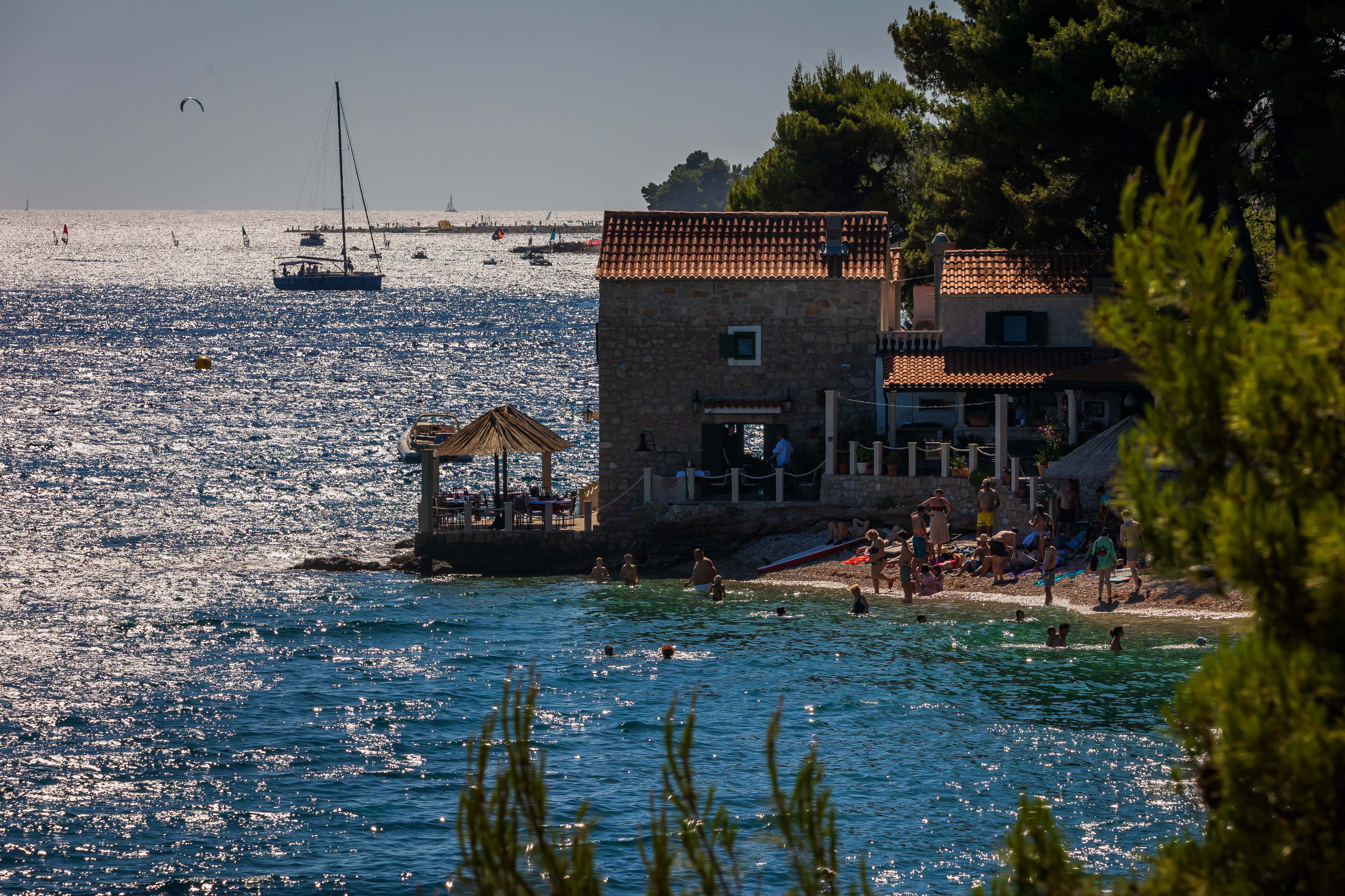 29.06.2025., Bol  -  Rubarska Kucica i plaza Kotlina. Photo: Zvonimir Barisin/PIXSELL