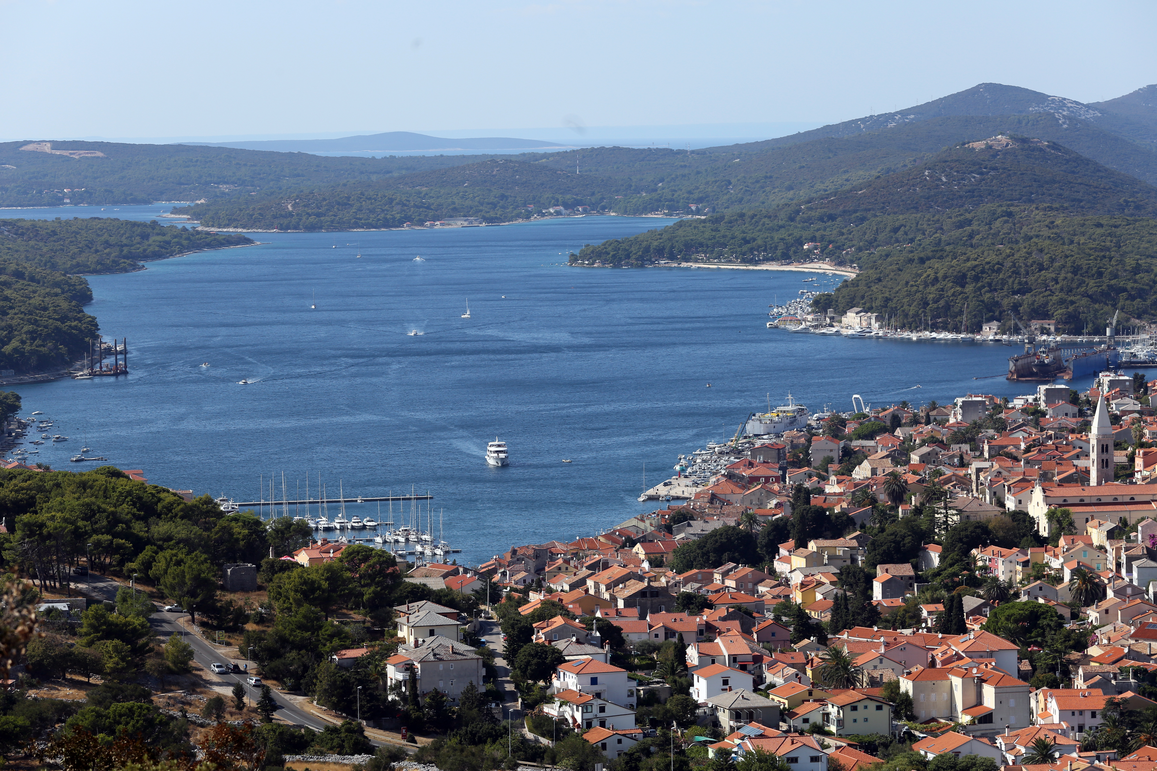 30.08.2017., Mali Losinj - Panorama grada i otoka. "nPhoto: Goran Kovacic/PIXSELL