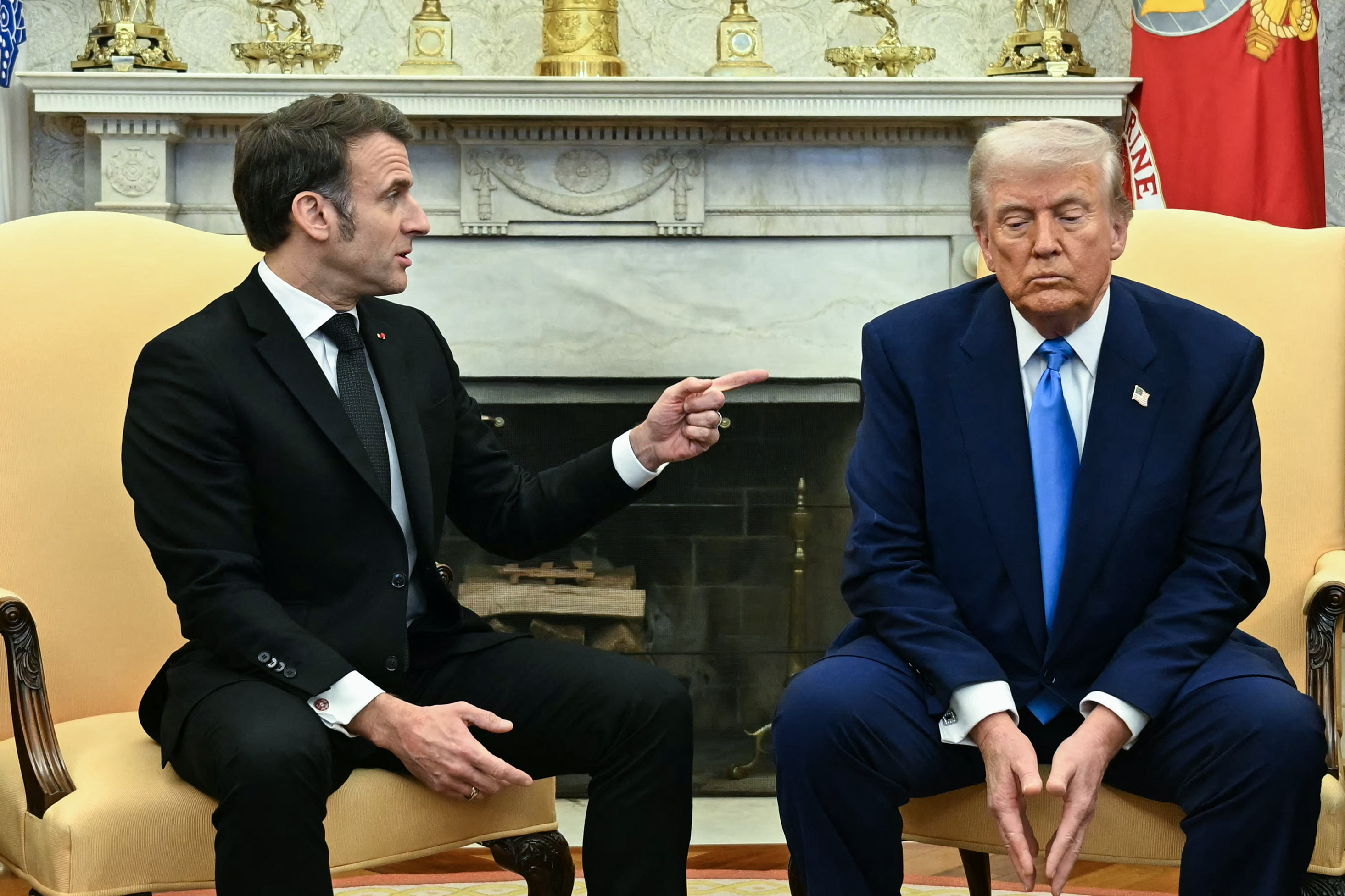 Donald Trump, Emmanuel Macron