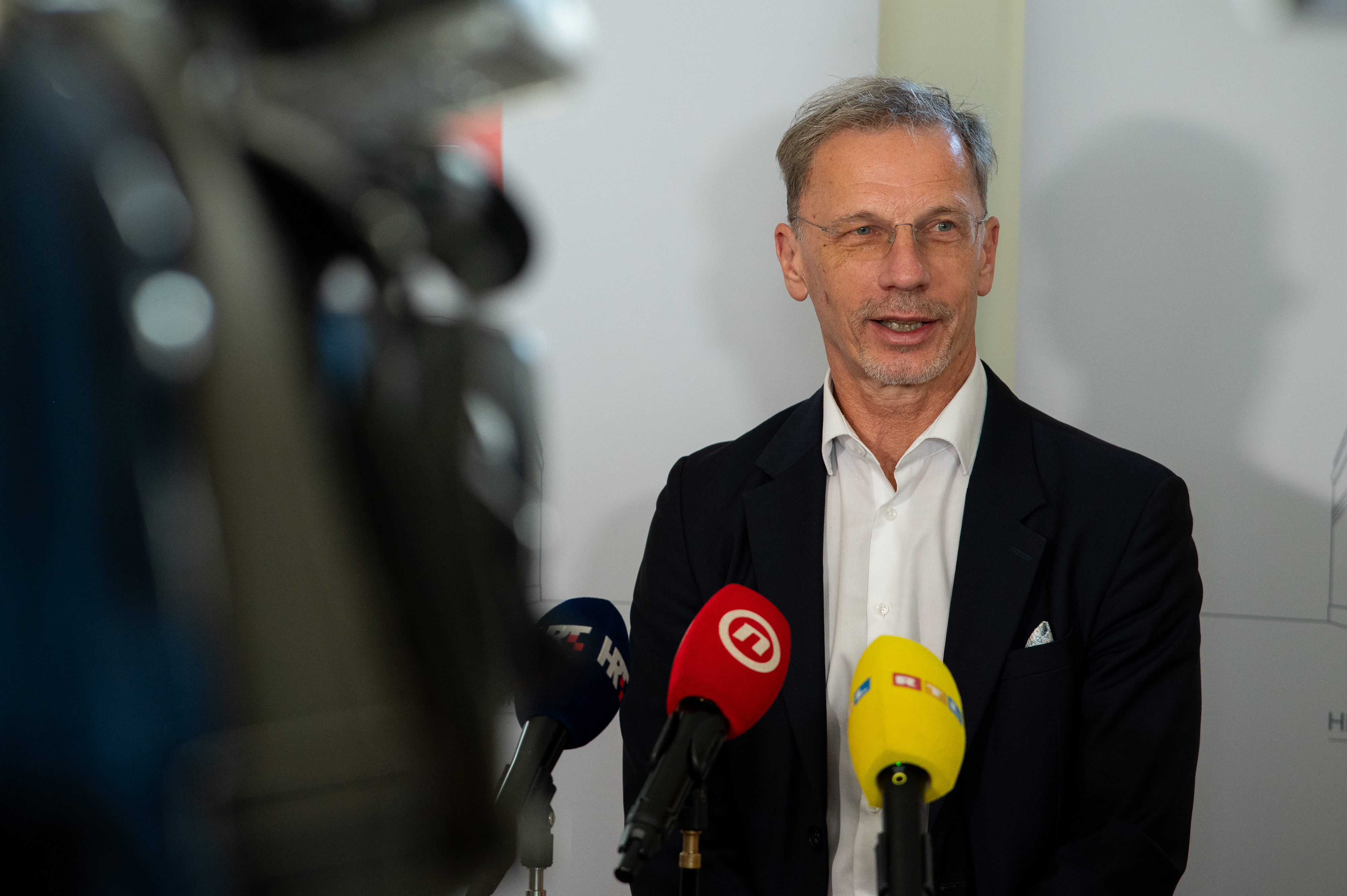 05.04.2025., HNB, Trg hrvatskih velikana, Zagreb - Dan otvorenih vrata Hrvatske narodne banke (HNB). Izjave Borisa Vujčića i Sandre Savaljek. Photo: Luka Antunac/PIXSELL