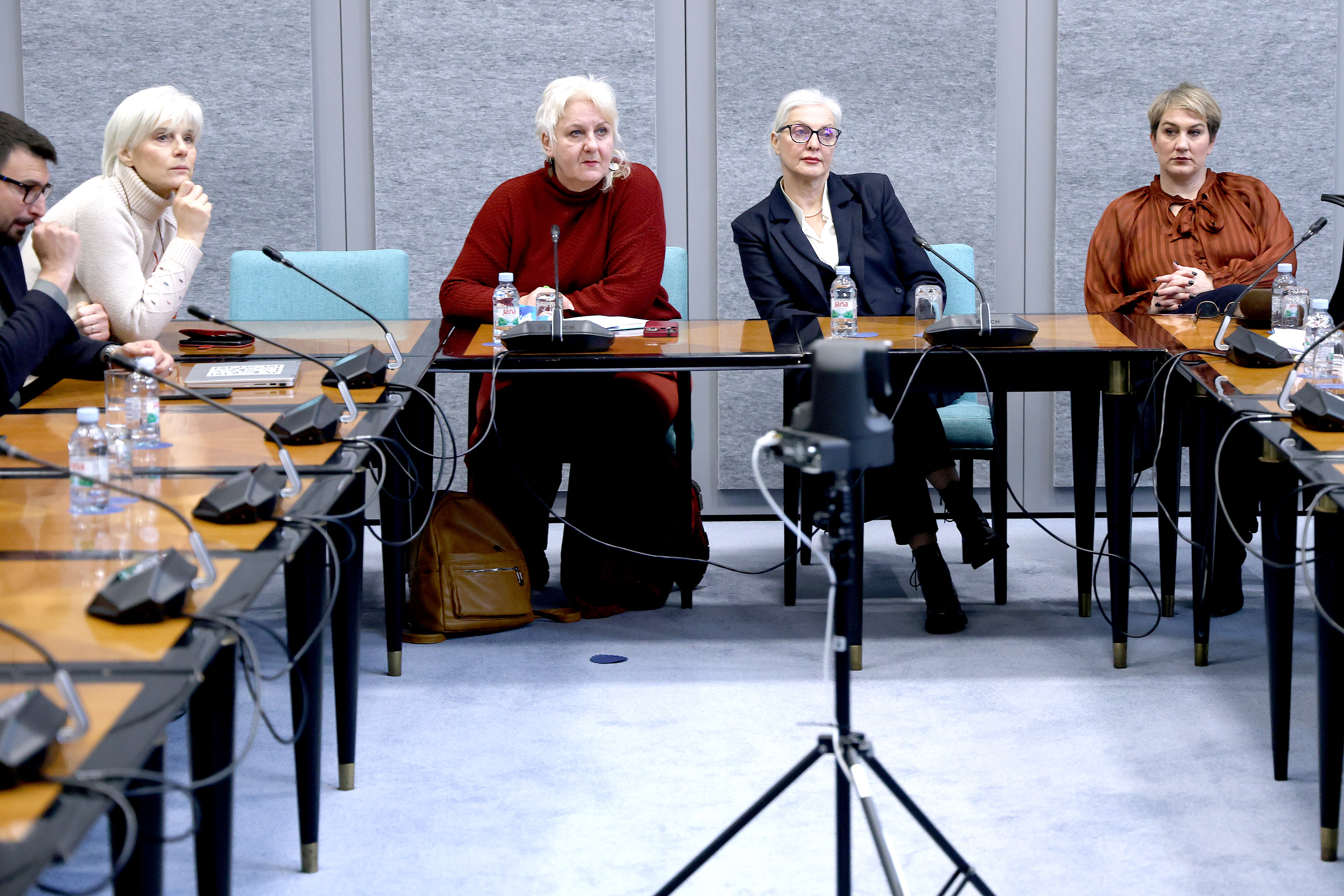 20.01.2026., Zagreb - U Saboru je odrzan okrugli stol “Akt o slobodi medija na cekanju“ u organizaciji Kluba zastupnika Možemo!, koji je moderirala Ursa Raukar. Photo: Patrik Macek/PIXSELL