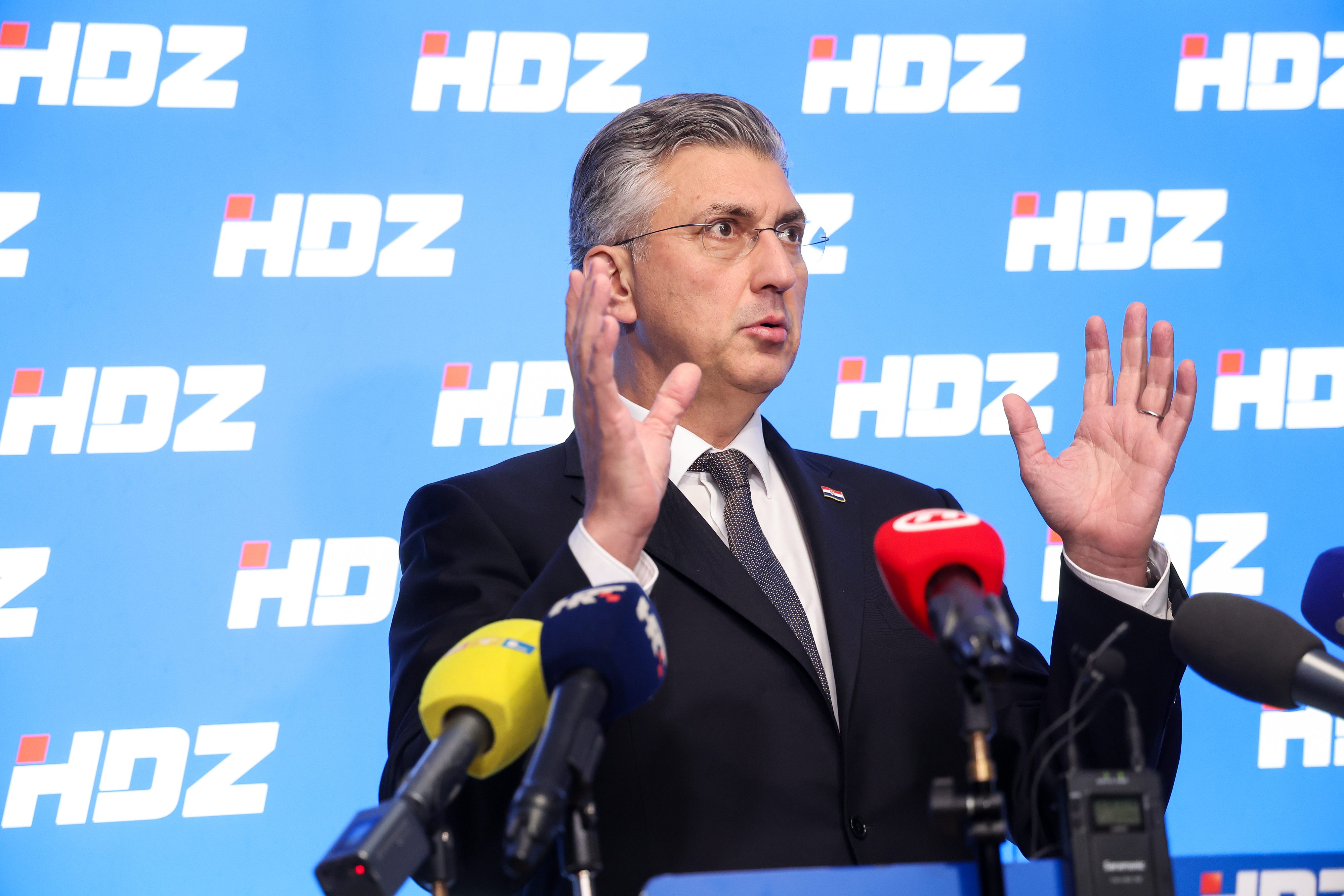 19.01.2026. Zagreb - Zajednicka sjednica Predsjednistva i Nacionalnog odbora HDZ-a. Andrej Plenkovic. Photo: Matija Habljak/PIXSELL