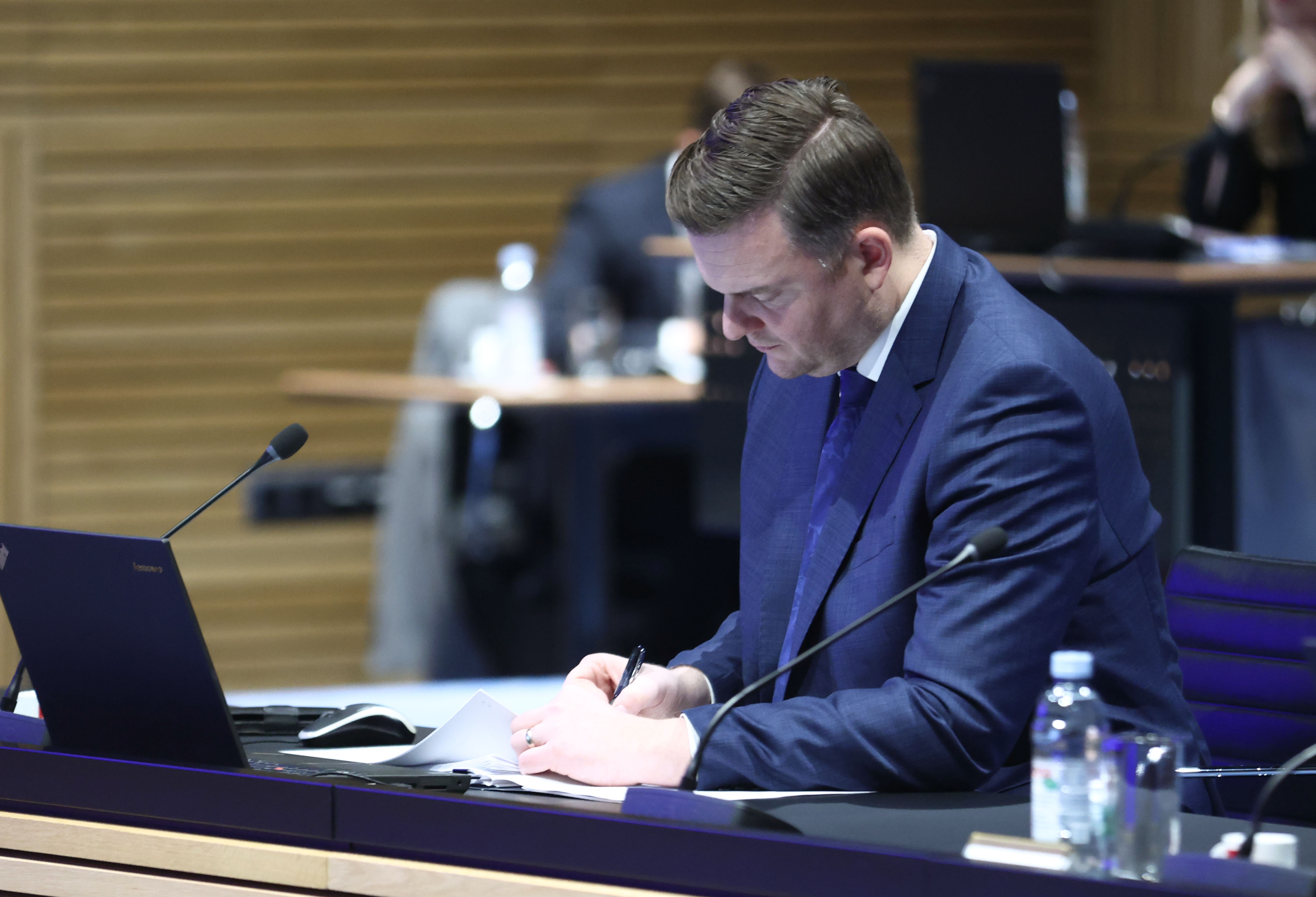 Sjednica Vlade RH. Marko Primorac, ministar Financija. Photo: Josip Mikacic/PIXSELL