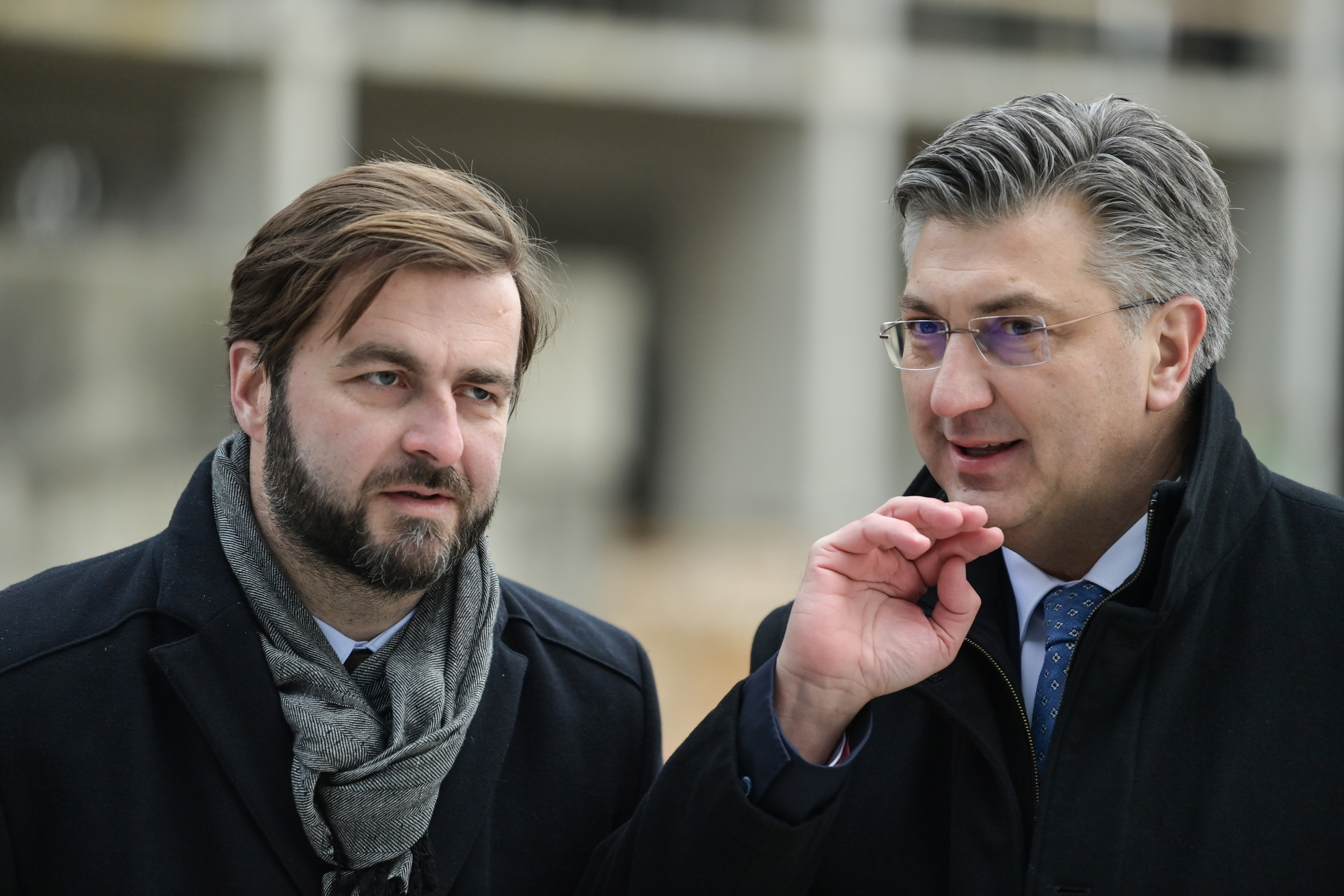 22.12.2021., Zagreb, Gradiliste Poslovnog parka City Island obisao je premijer Andrej Plenkovic sa svojim suradnicima i ministrima. Photo: Igor Soban/PIXSELL
