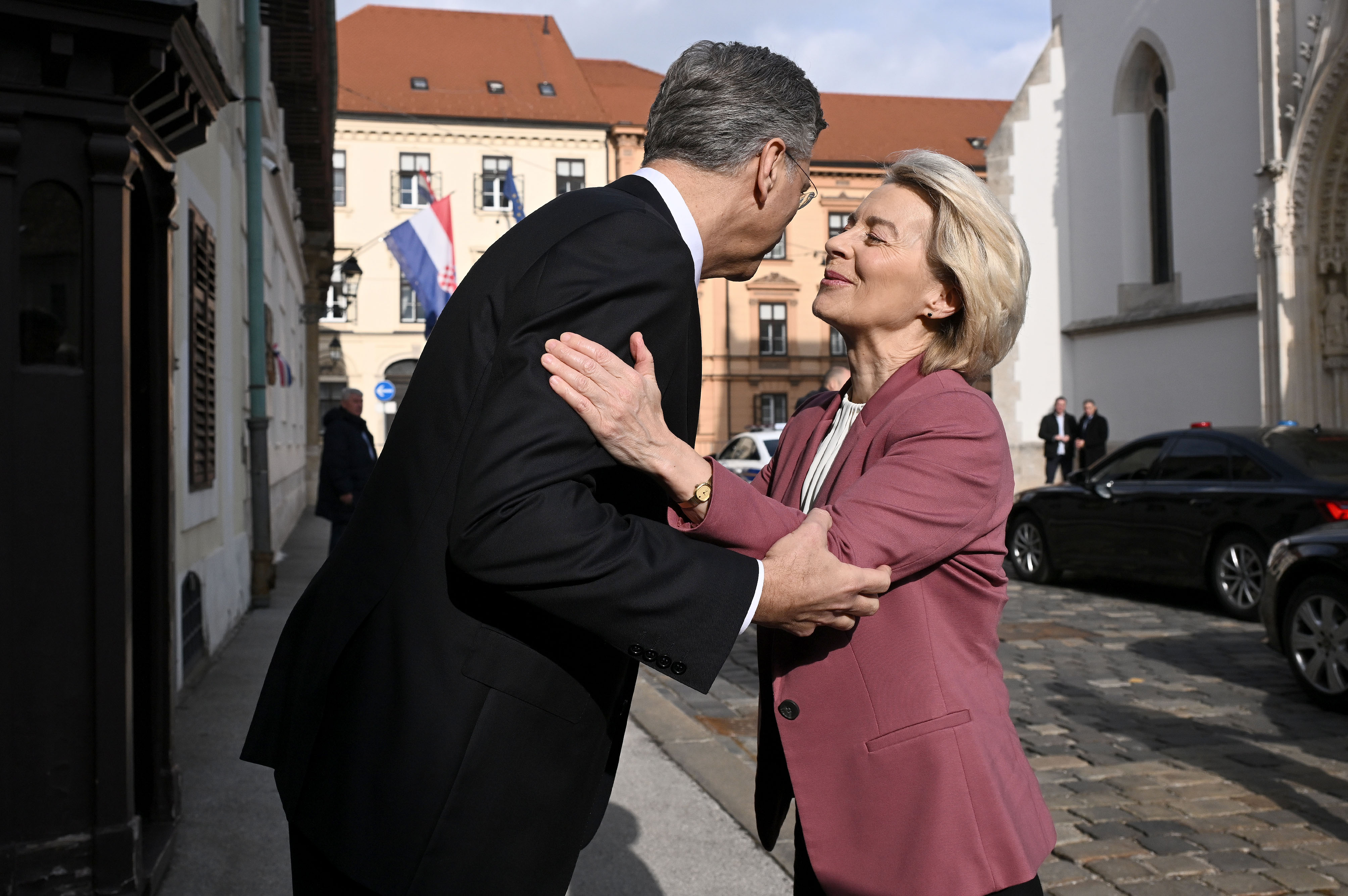 30.01.2026., Zagreb - U Banskim Dvorima odrzao se sastanak predsjednika Vlade Andreja Plenkovica s predsjednicom Europske komisije Ursulom von der Leyen.  Photo: Marko Lukunic/PIXSELL