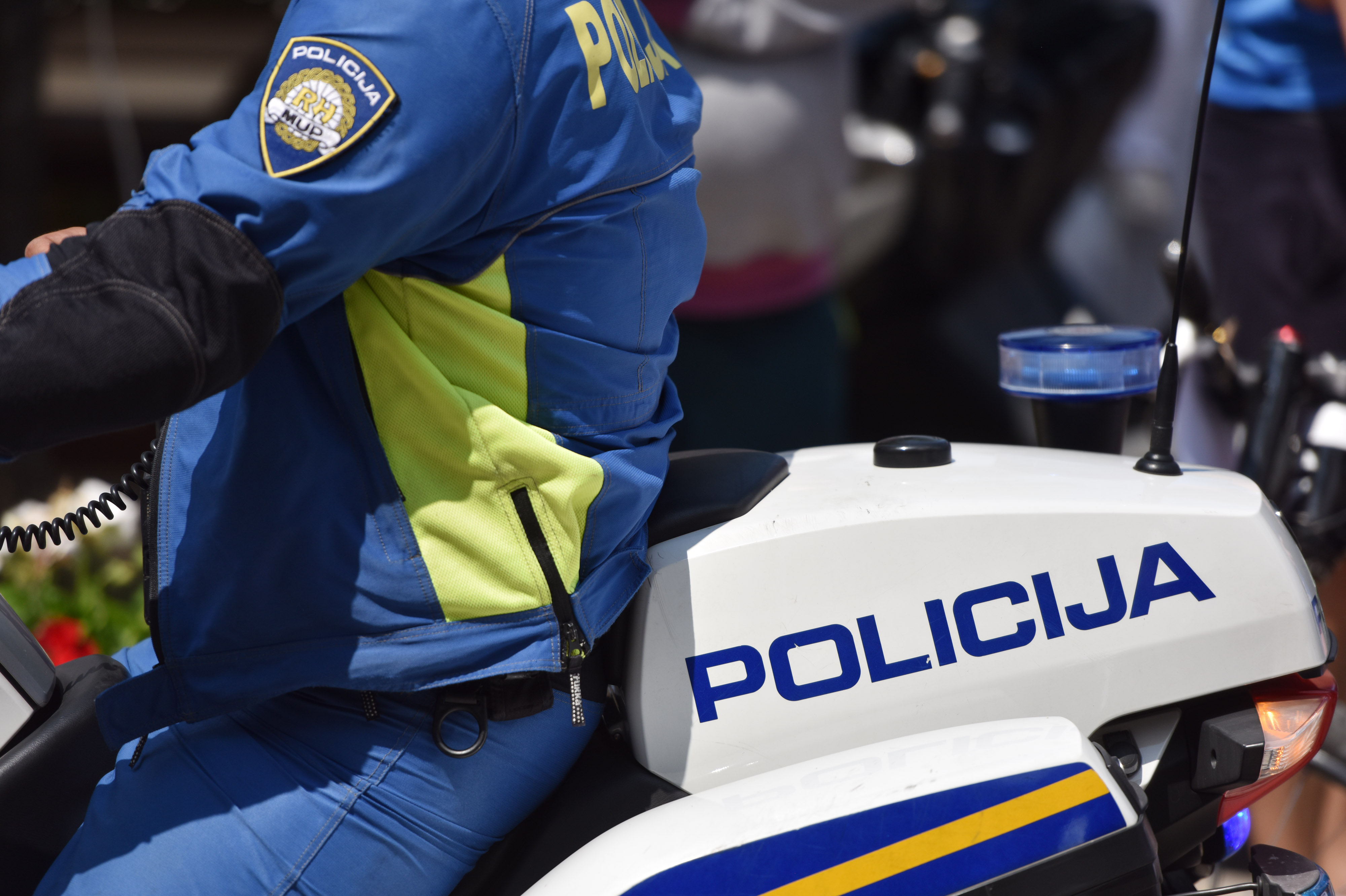 13.05.2018., Sibenik - Oznake na policijskim motorima. "nPhoto: Hrvoje Jelavic/PIXSELL