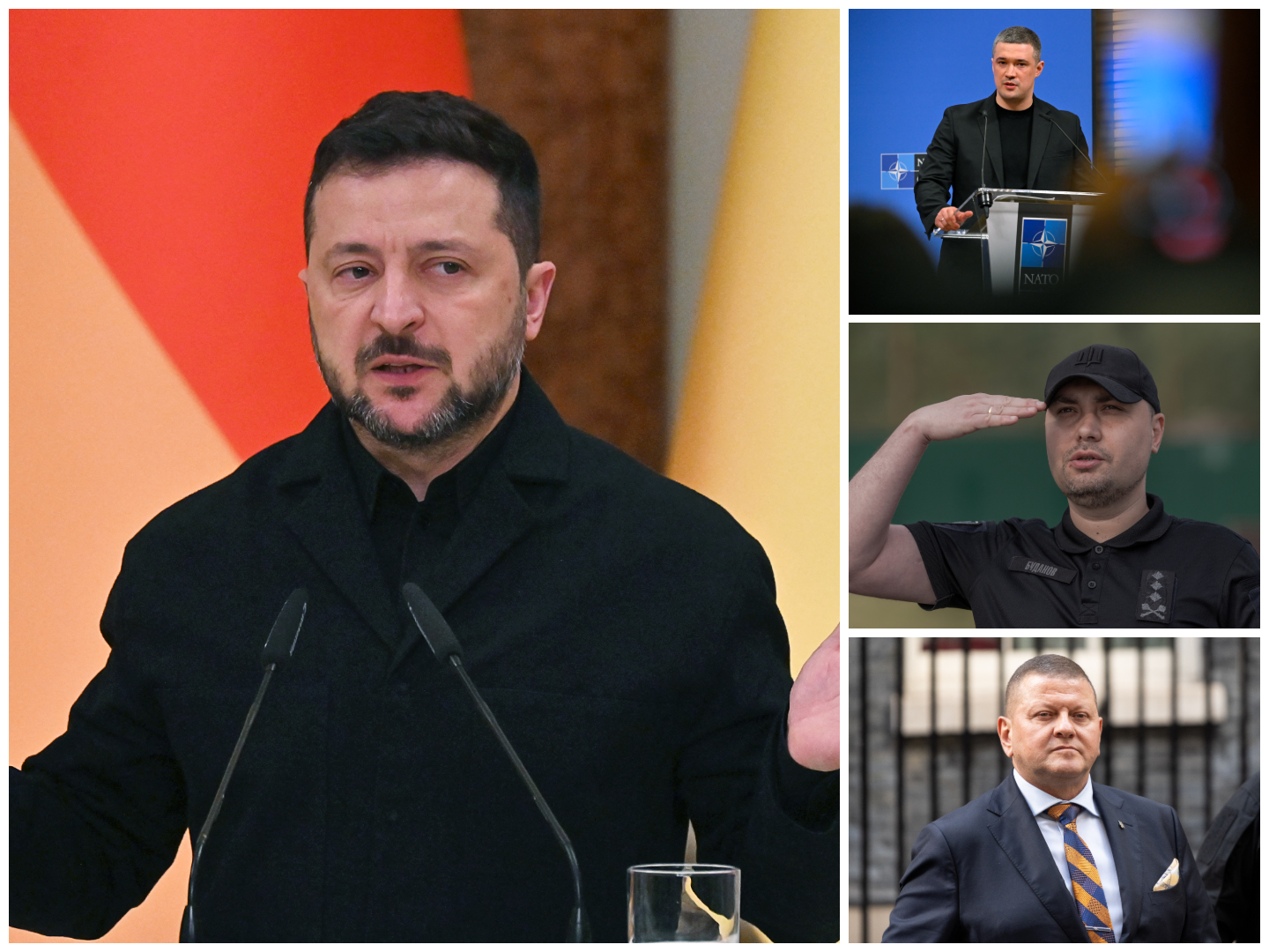 afp zelenski, budanov, fedorov, zalužnji