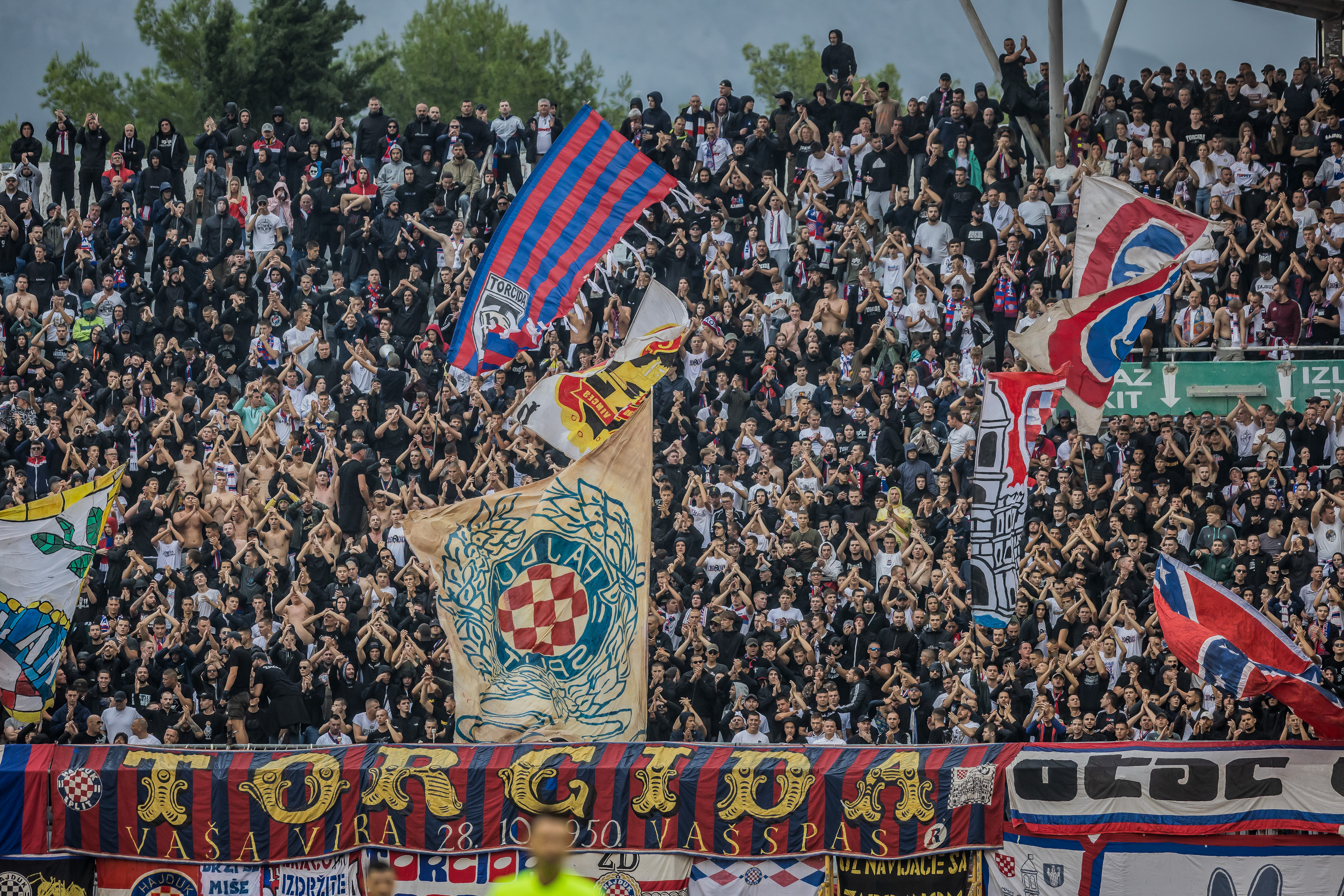 SuperSport HNL 2026./2027., 09. kolo, HNK Hajduk - GNK Dinamo. navijaci hajduka, Torcida Photo: Zvonimir Barisin/PIXSELL