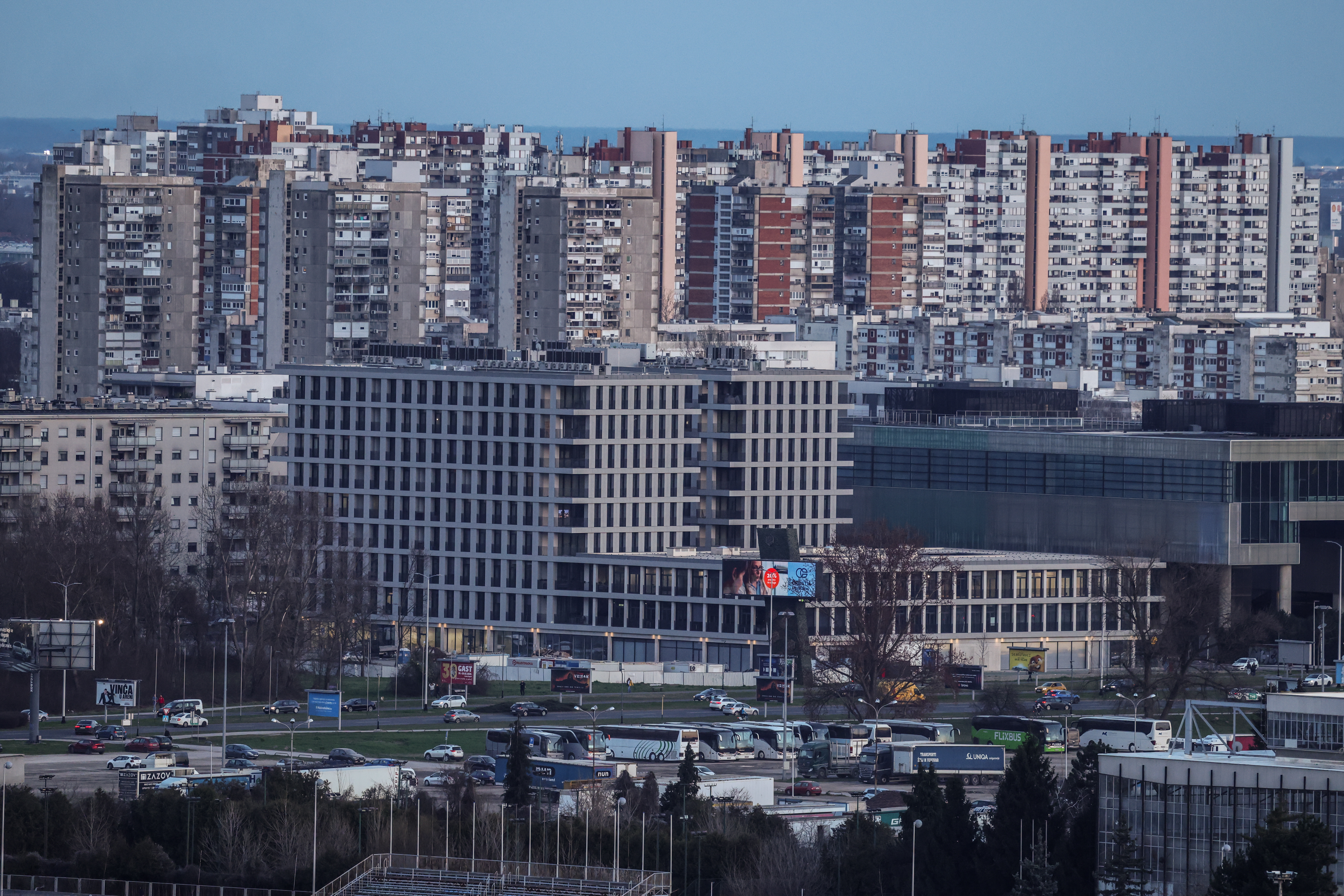 03.03.2026. Zagreb - Pogled na Novi Zagreb  Photo: Emica Elvedji/PIXSELL