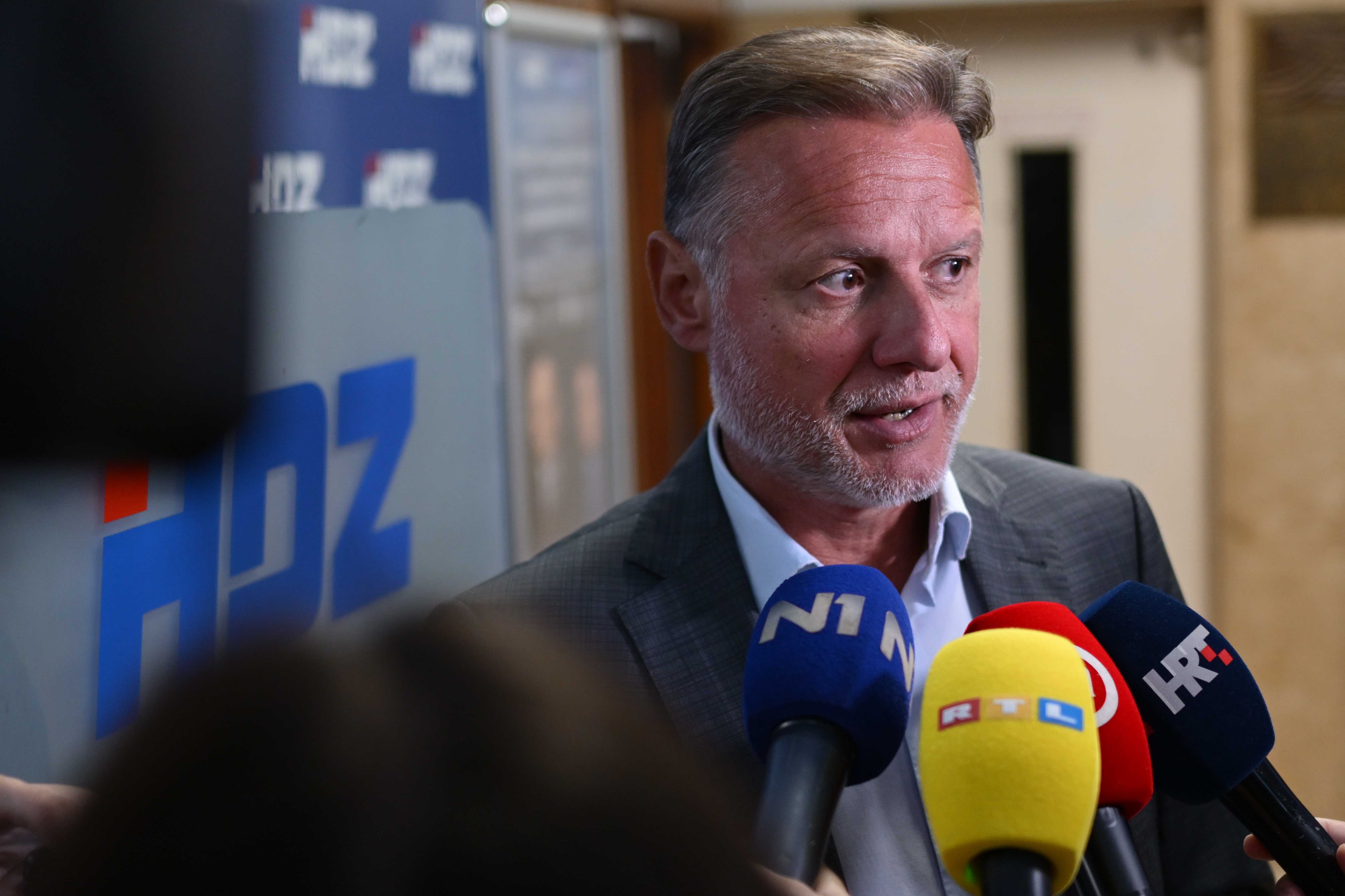 19.10.2026., Zagreb - Dolazak clanova HDZ-a na sjednicu Predsjednistva i Nacionalnog odbora HDZ-a. predsjednik Hrvatskog sabora Gordan Jandrokovic Photo: Igor Soban/PIXSELL