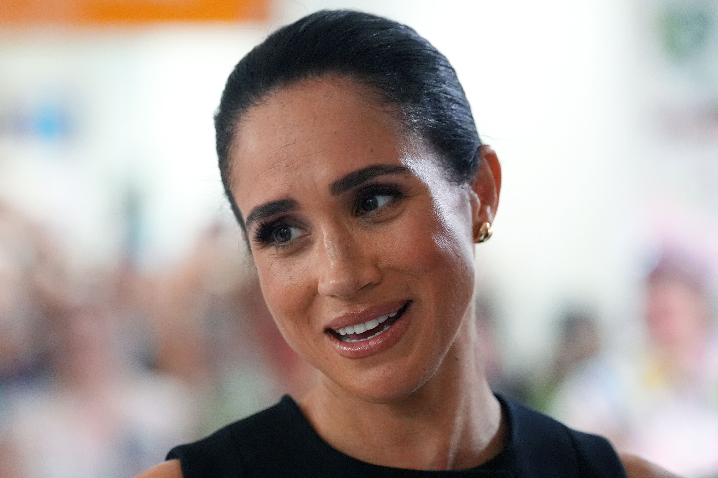 Meghan, the Duchess of Sussex, visits the Royal Children's Hospital in Melbourne on April 14, 2026. (Photo by Jonathan Brady / POOL / AFP)