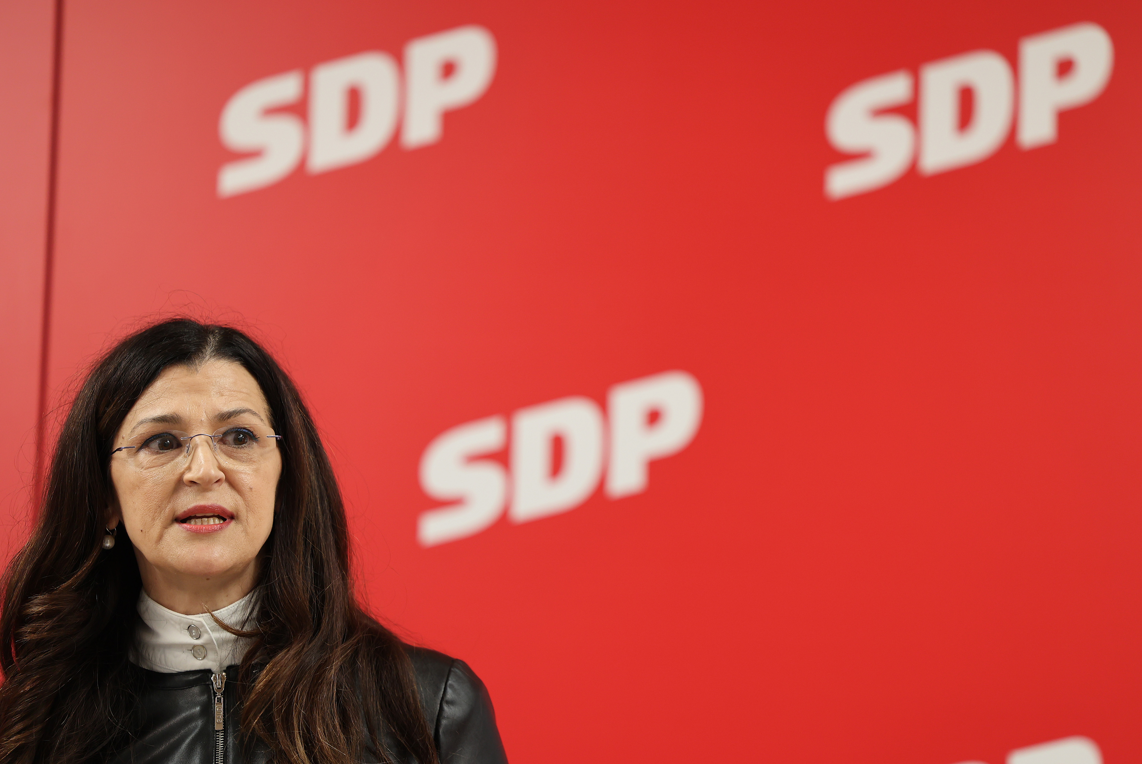 06.02.2023., Zagreb, SDP Iblerov trg - Konferencija za medije SDP-a o (ne)dostupnosti onkoloske skrbi u Hrvatskoj govorili su SDP-ova europarlamentarka dr. Romana Jerkovic i saborska zastupnica SDP-a dr. Andreja Maric. Photo: Marko Prpic/PIXSELL