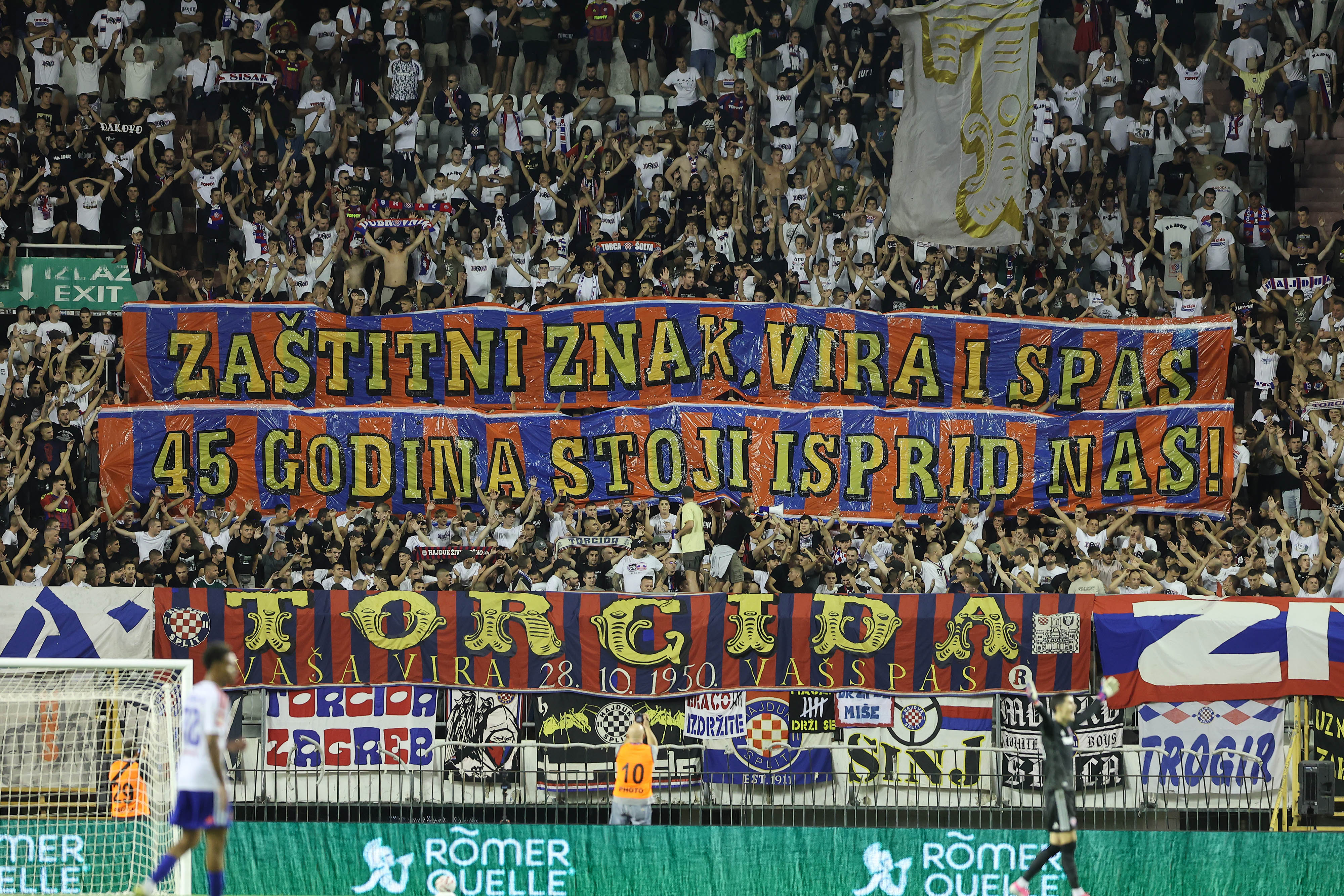 13.09.2026., stadion Poljud, Split - SuperSport HNL 2026./2027., 07. kolo, HNK Hajduk - NK Slaven Belupo. navijaci Hajduka, Torcida Photo: Ivana Ivanovic/PIXSELL