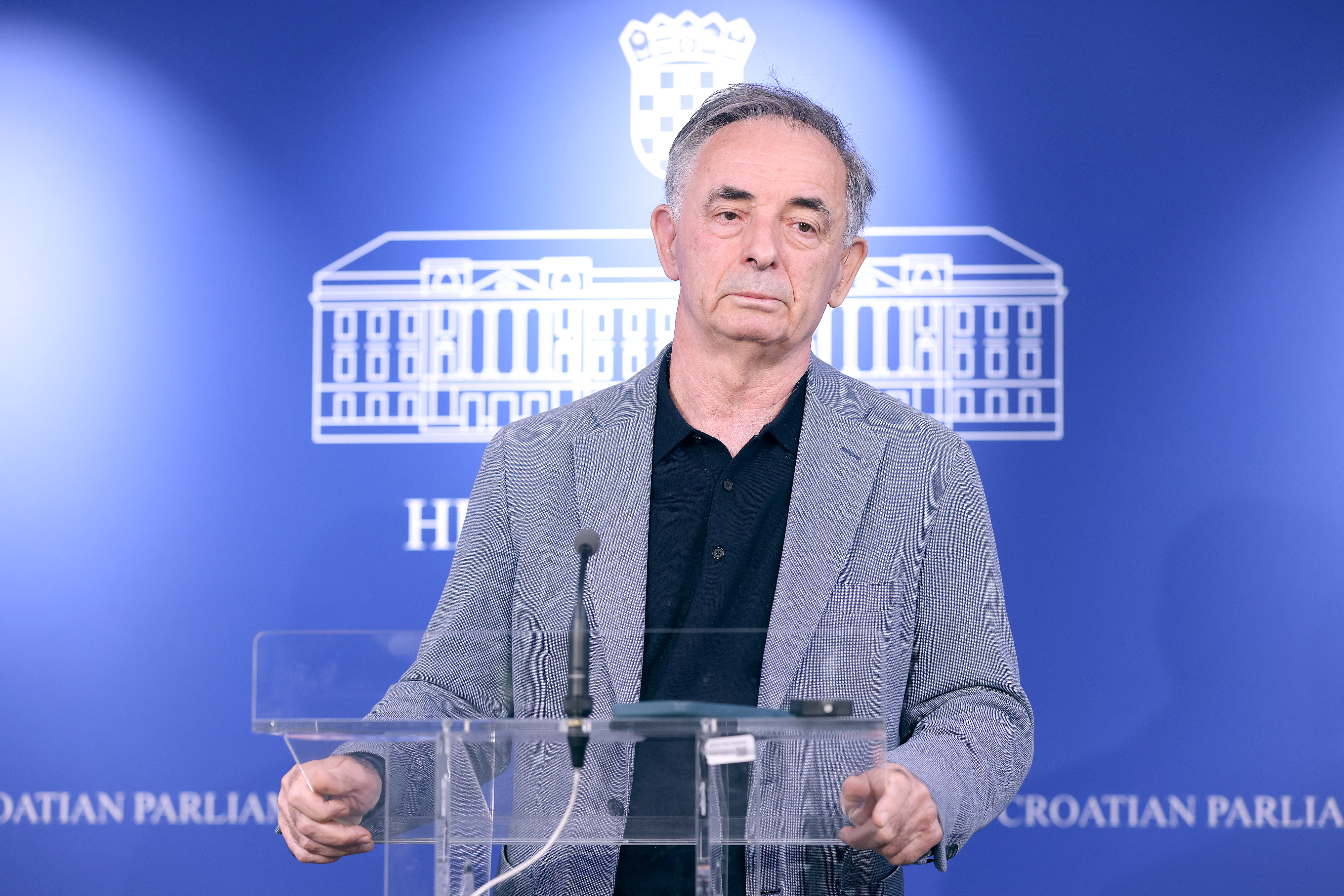 16.10.2026., Zagreb - Na konferenciji za medije odrzanoj u Saboru o temi „Osvrt na najnovije pozivanje na nasilje, velicanje fasizma i zazivanje Holokausta“ govorio je Milorad Pupovac. Photo: Patrik Macek/PIXSELL