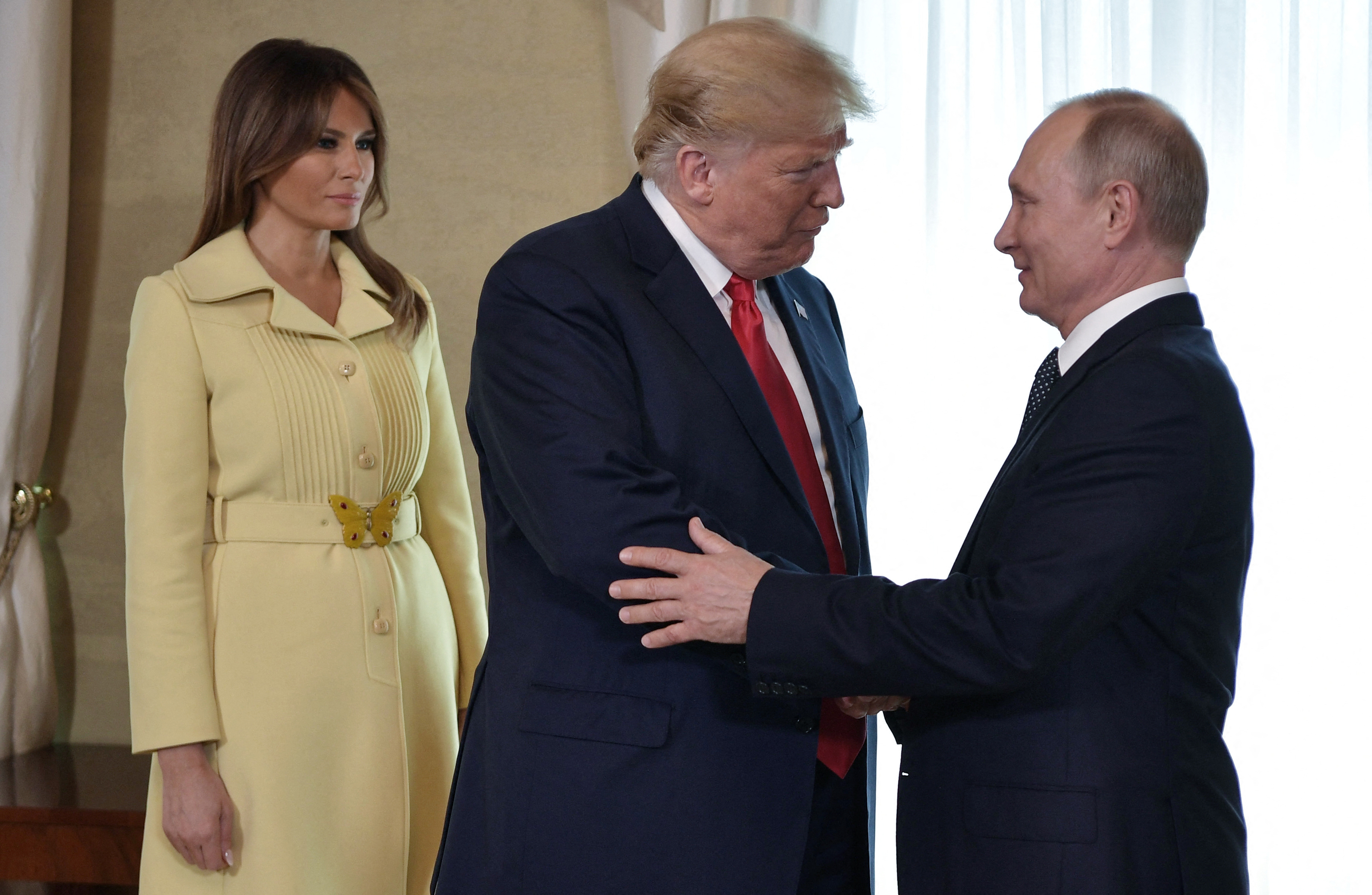 Melania Trump, Donald Trump i Vladimir Putin