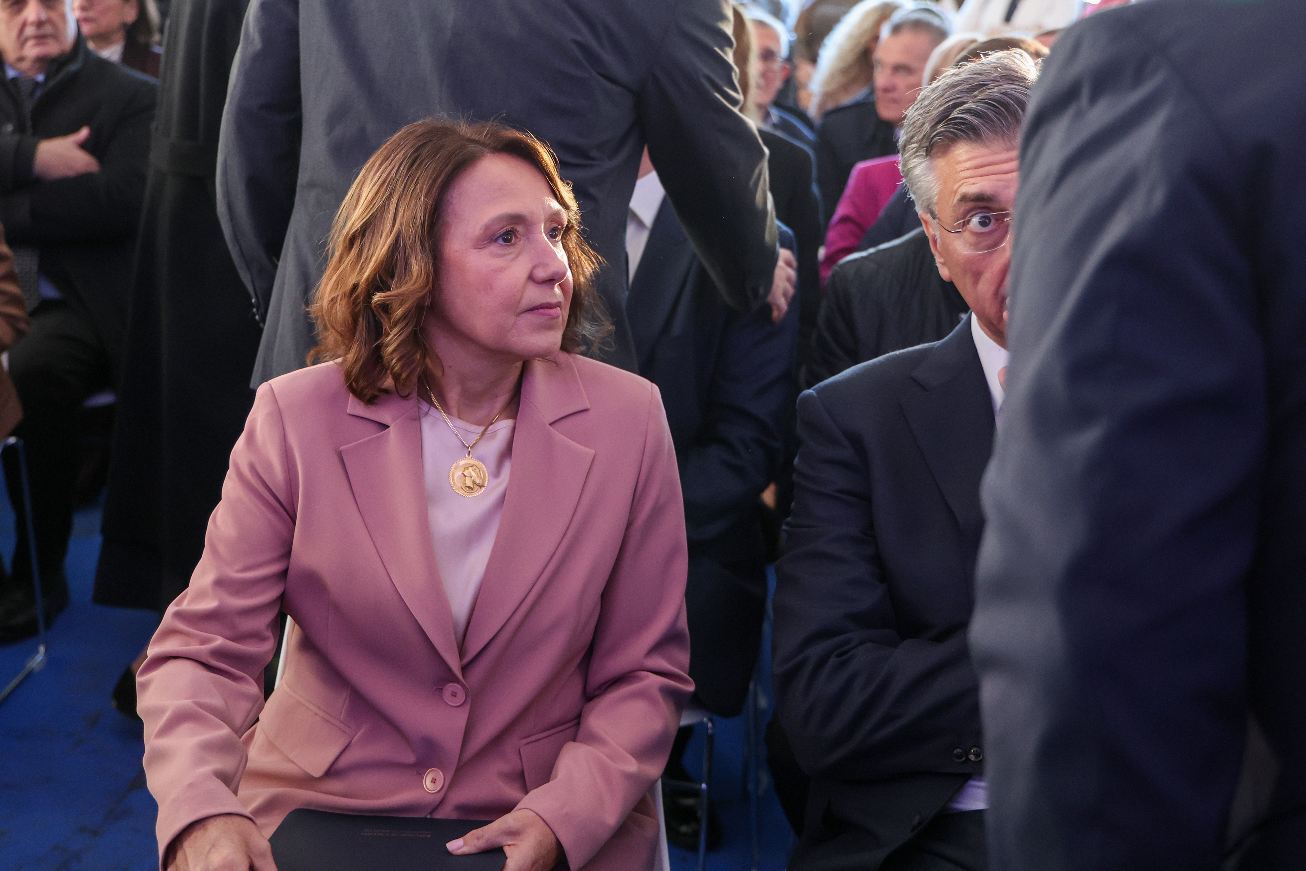 Svecanost polaganja kamena temeljca Nacionalne djecje bolnice na kojoj je nadzocio premijer Andrej Plenkovic i Irena Hrstic, ministrica zdravstva. Photo: Matija Habljak/PIXSELL