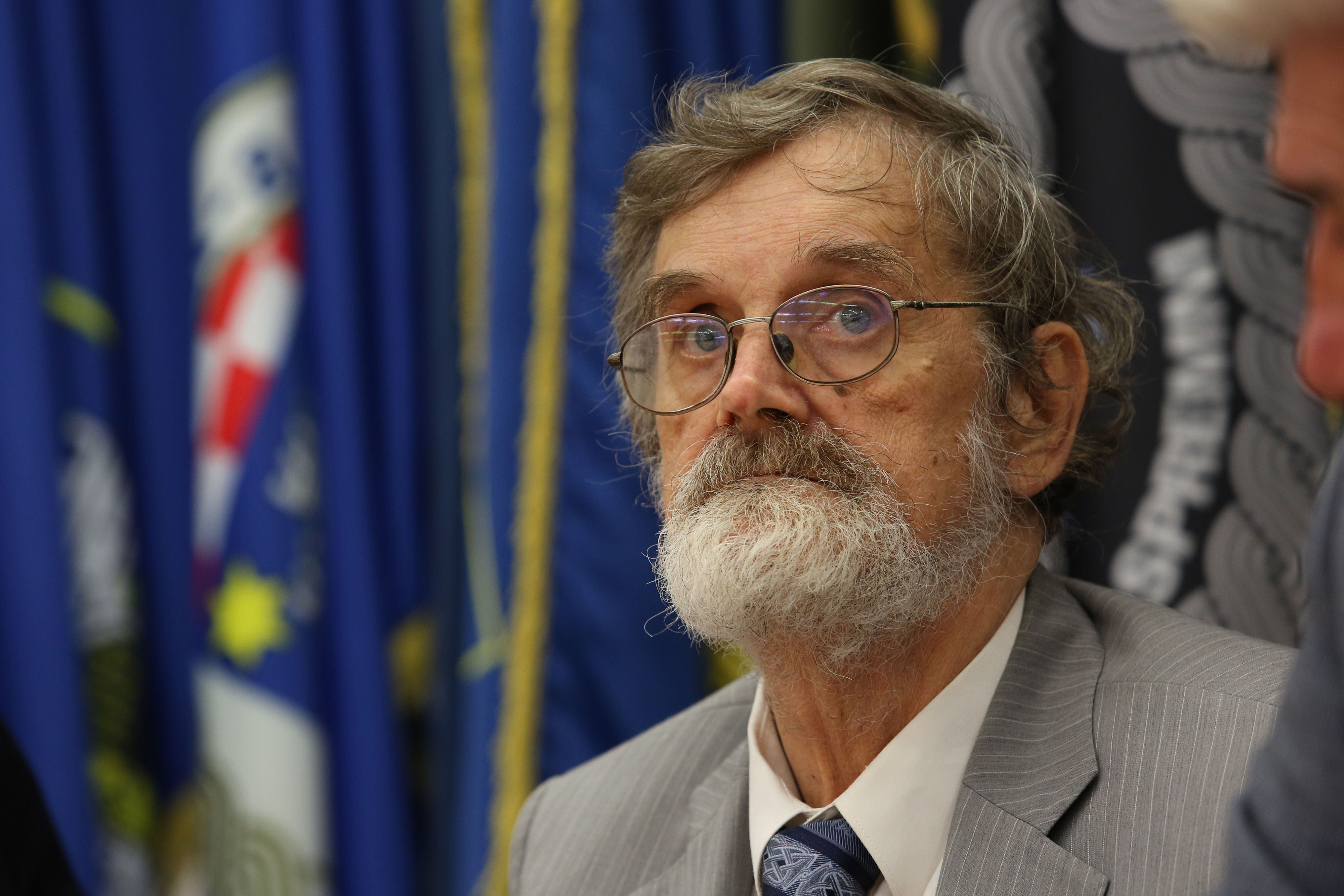 02.10.2019, Zagreb - 02.10.2019, Zagreb - U Domu branitelja HVIDRA predstavljana je knjiga "Josip Simunic i Za dom spremni" akademika Josipa Pecarica.  potpredsjednik HAZUDD-a i autor Josip Pecaric Photo: Emica Elvedji/PIXSELL