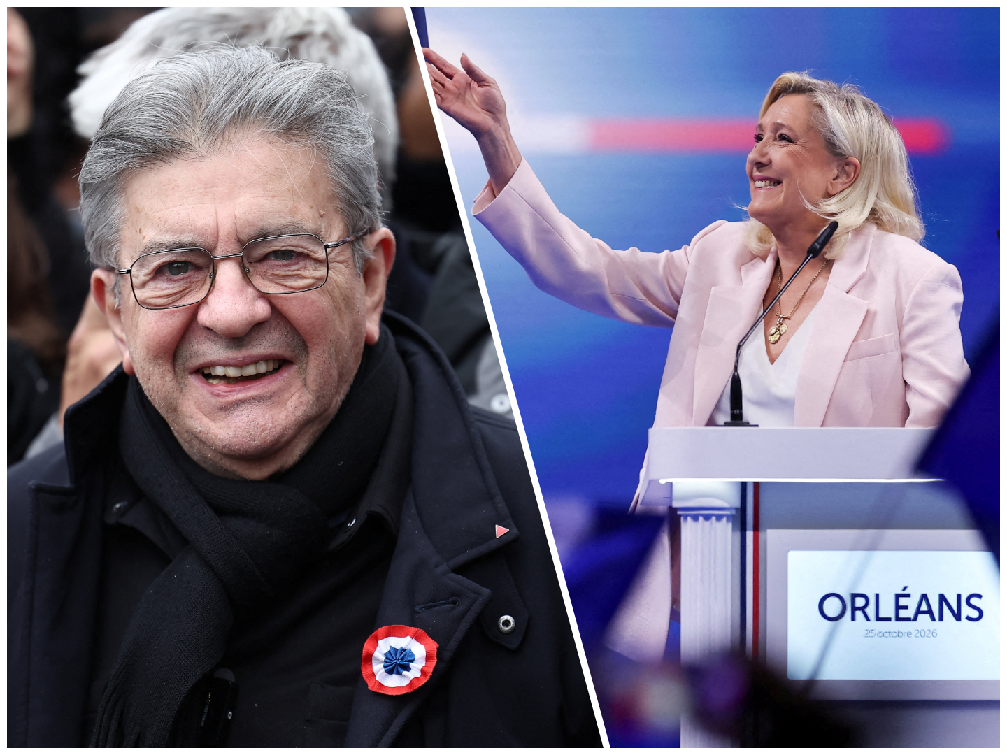 reuters, melenchon le pen