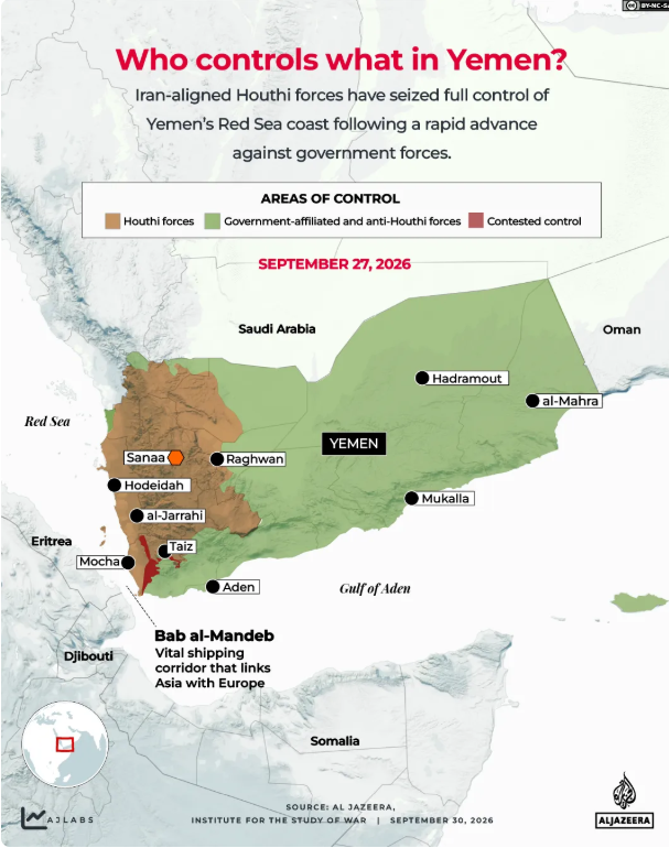jemen mapa al jazeera