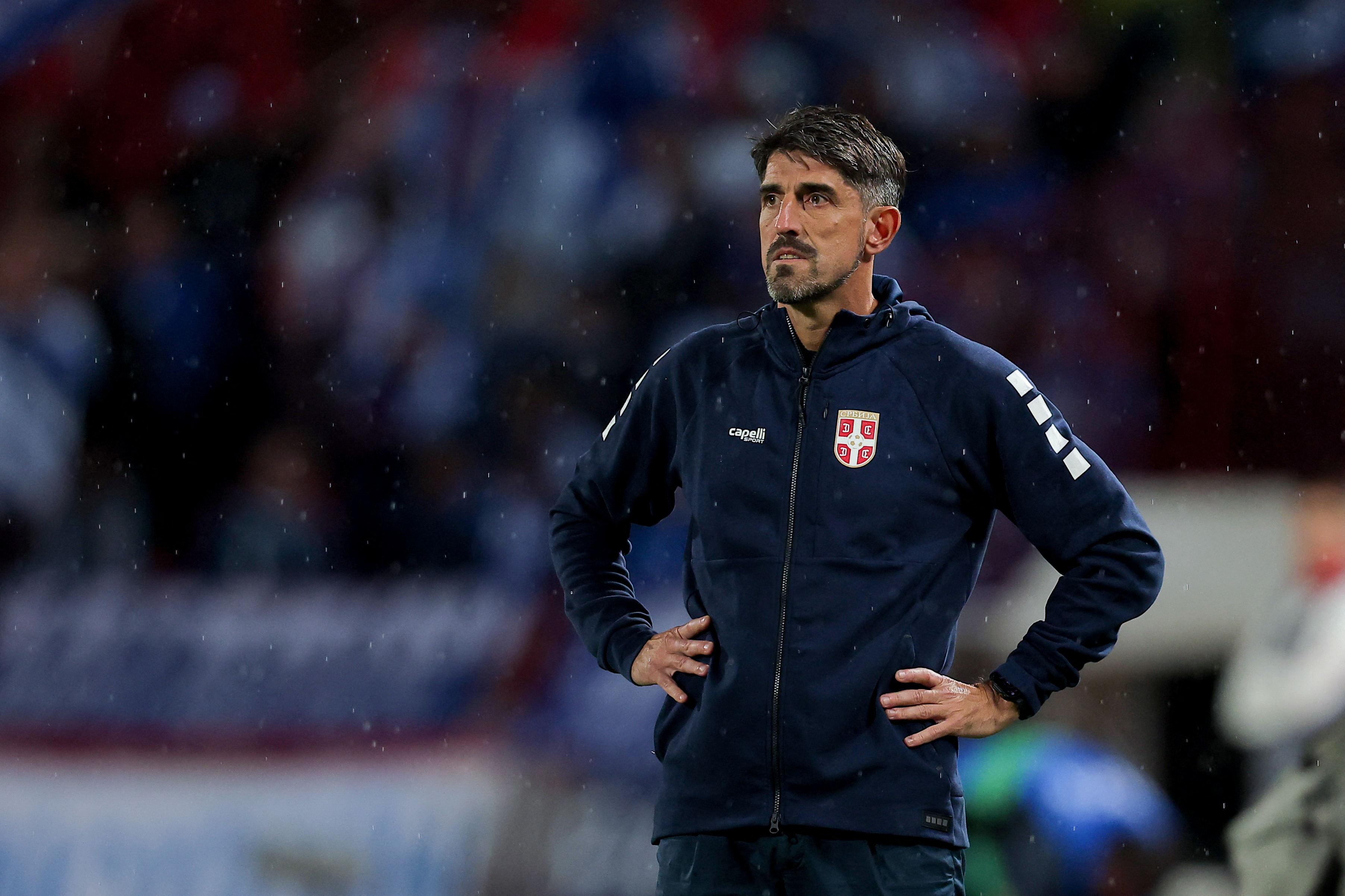 Serbia's head coach Veljko Paunovic. (Photo by Pedja Milosavljevic / AFP)