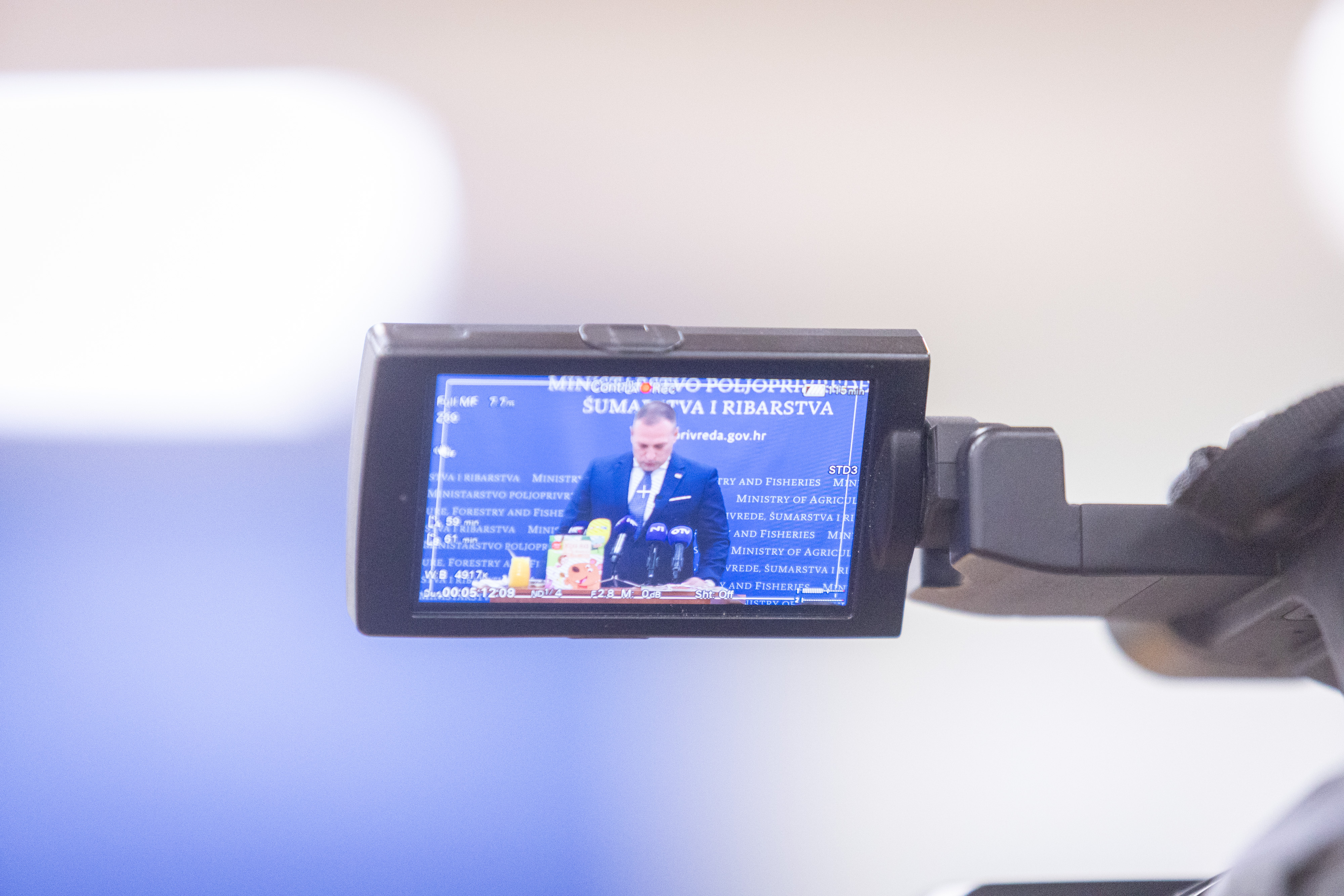 Konferencija za medije na kojoj je potpredsjednik Vlade i ministar poljoprivrede Photo: Mia Slafhauzer/PIXSELL