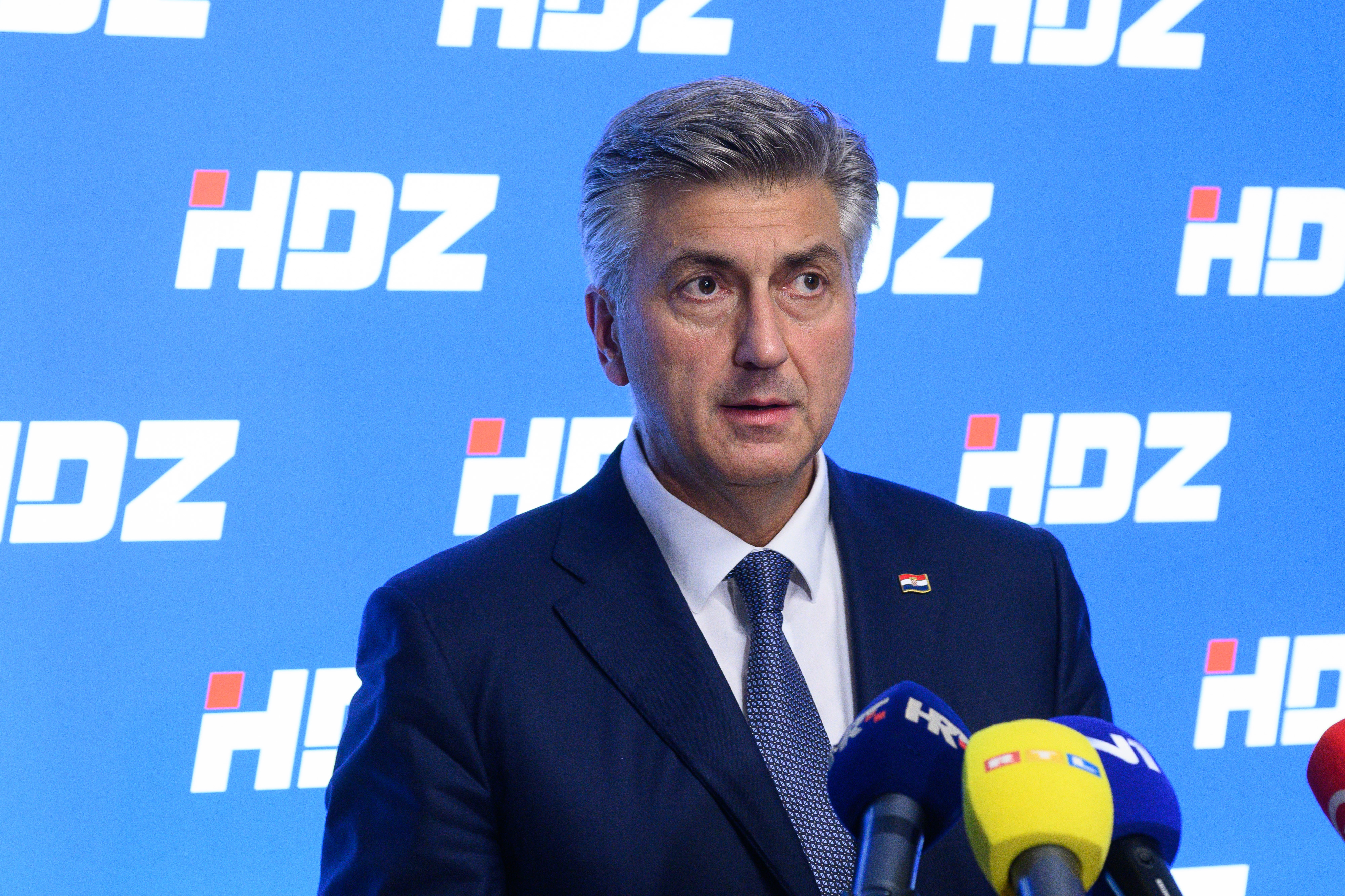 14.09.2026., Zagreb - Zajednicka sjednica Predsjednistva i Nacionalnog odbora HDZ-a. Izjava - Andrej Plenkovic. Photo: Davor Puklavec/PIXSELL