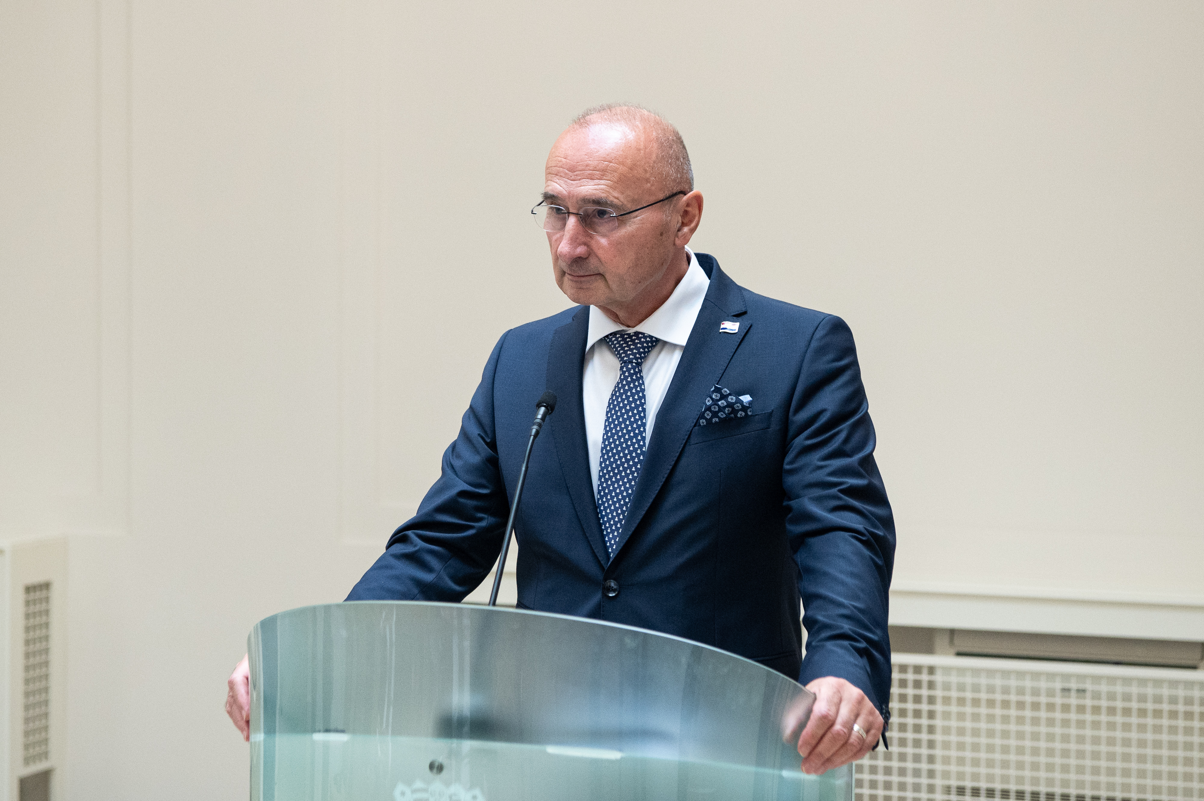 06.10.2026., Ministarstvo vanjskih poslova, Zagreb – Izjave madarske potpredsjednice Vlade i ministrice vanjskih poslova Anite Orban i ministra gospodarstva i energetike Istvana Kapitanya. Gordan Grlic Radman. Photo: Luka Antunac/PIXSELL