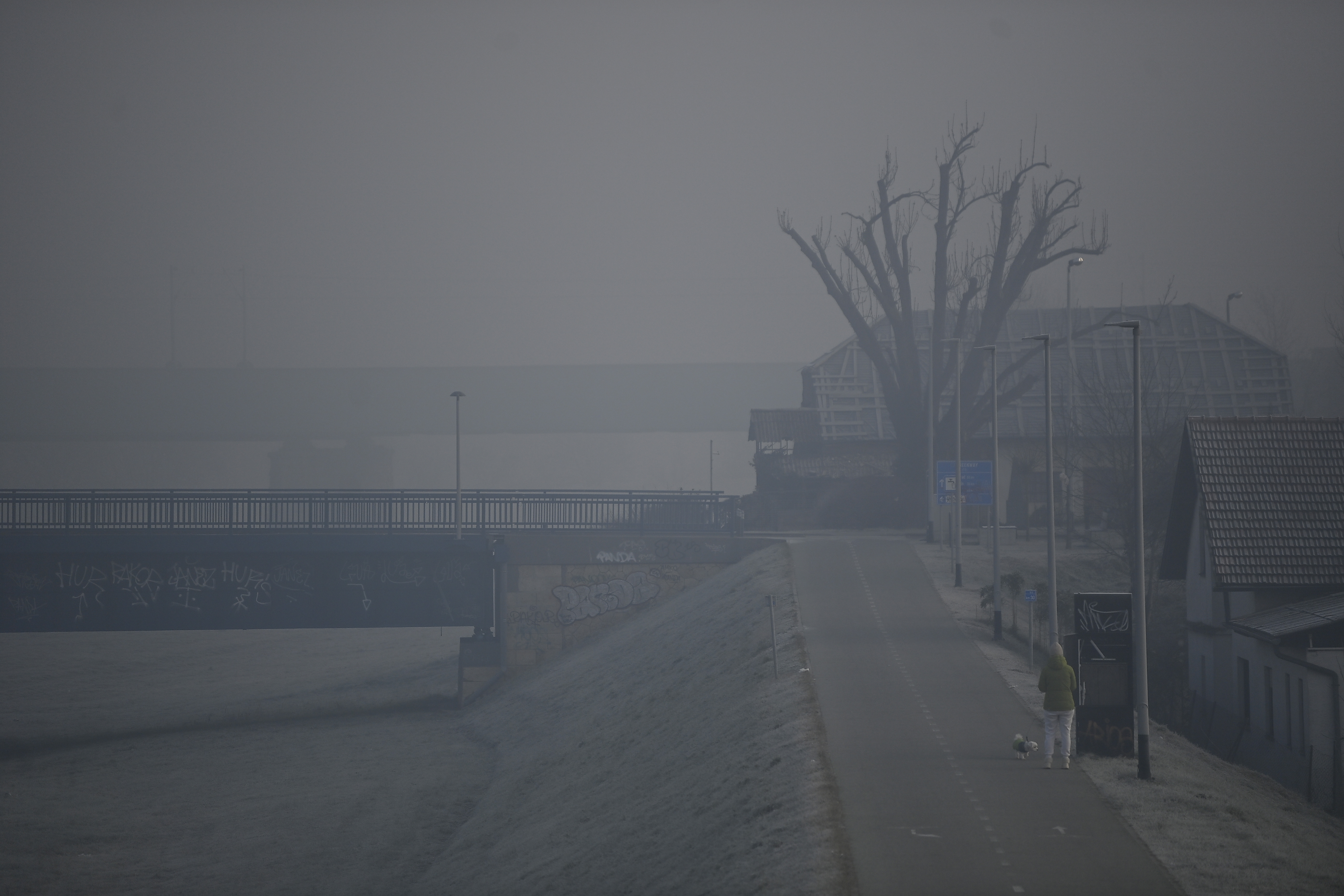 magla, smog, Zagreb